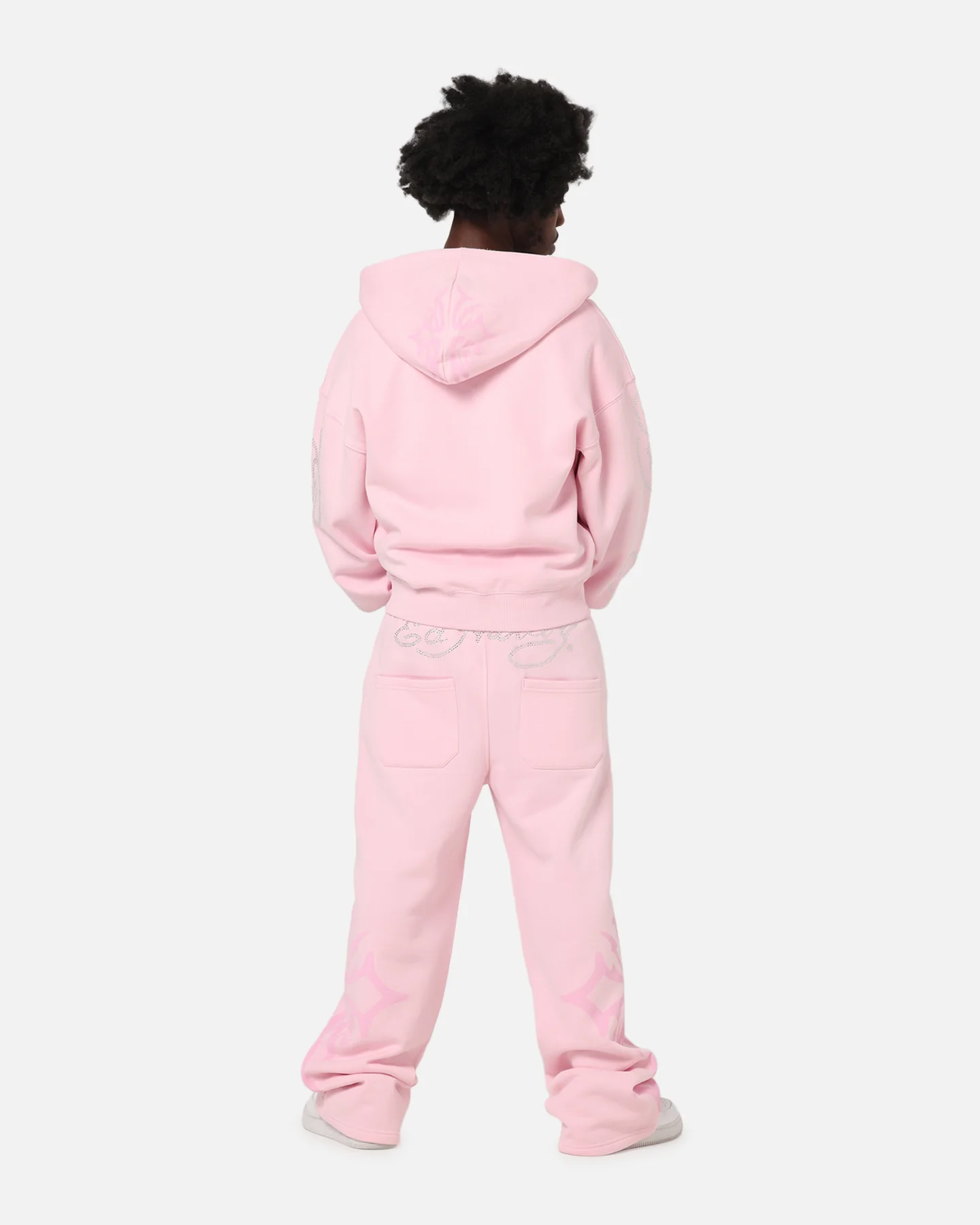 Ed Hardy Trinity Zip Hoodie Pink - Image 4