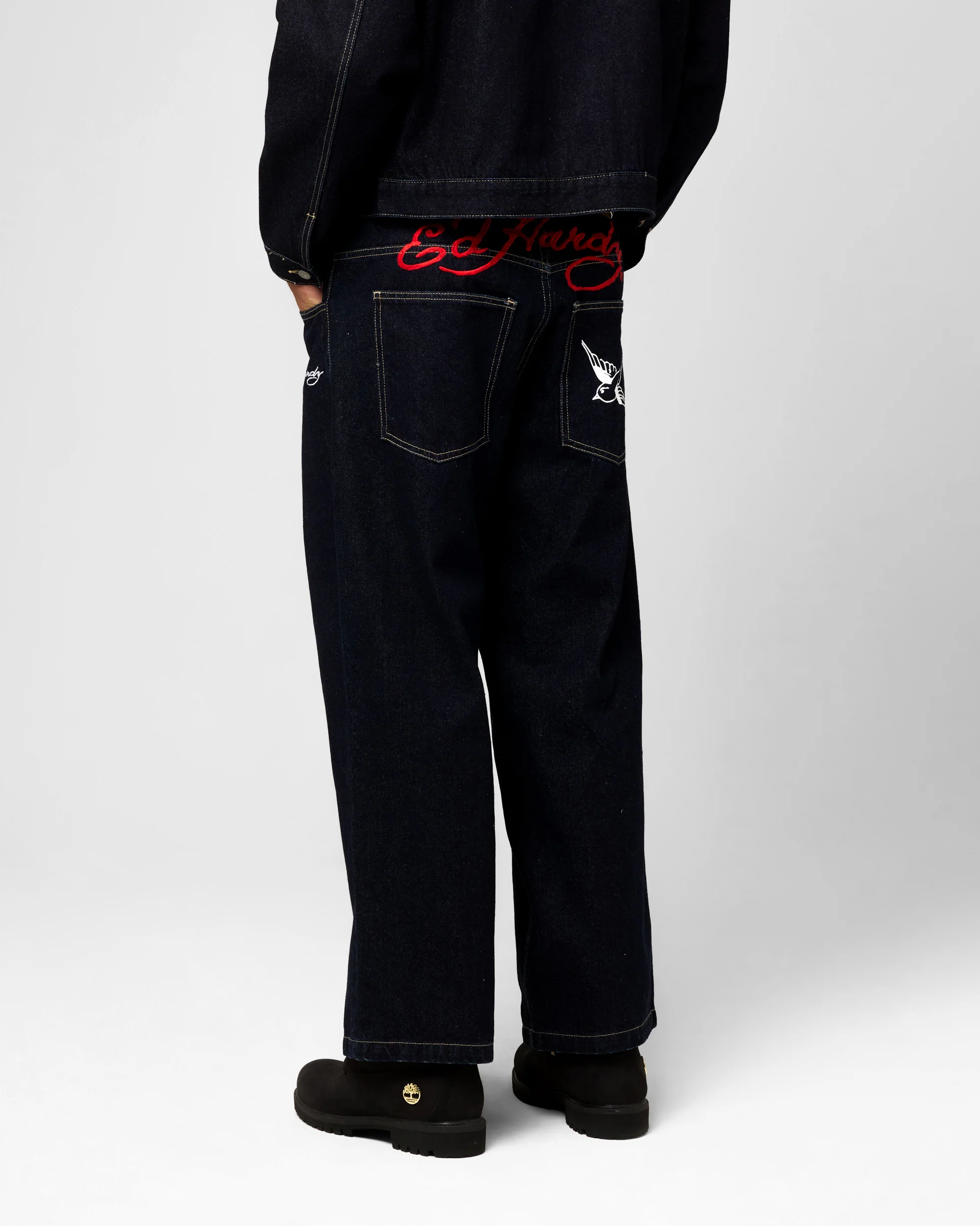 Ed Hardy Wide Leg Jeans Indigo Denim - Image 6