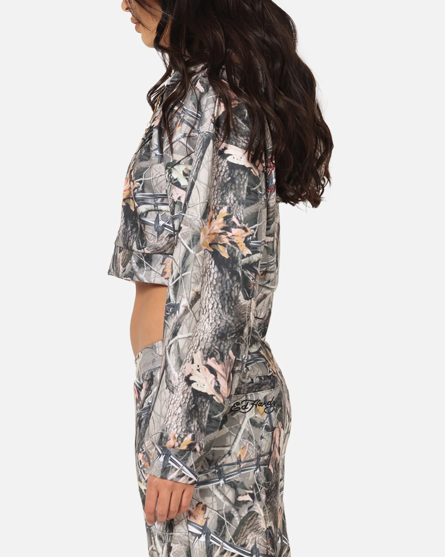 Ed Hardy Women's Butterfly Effect Hoodie Real Tree Camo - Image 6