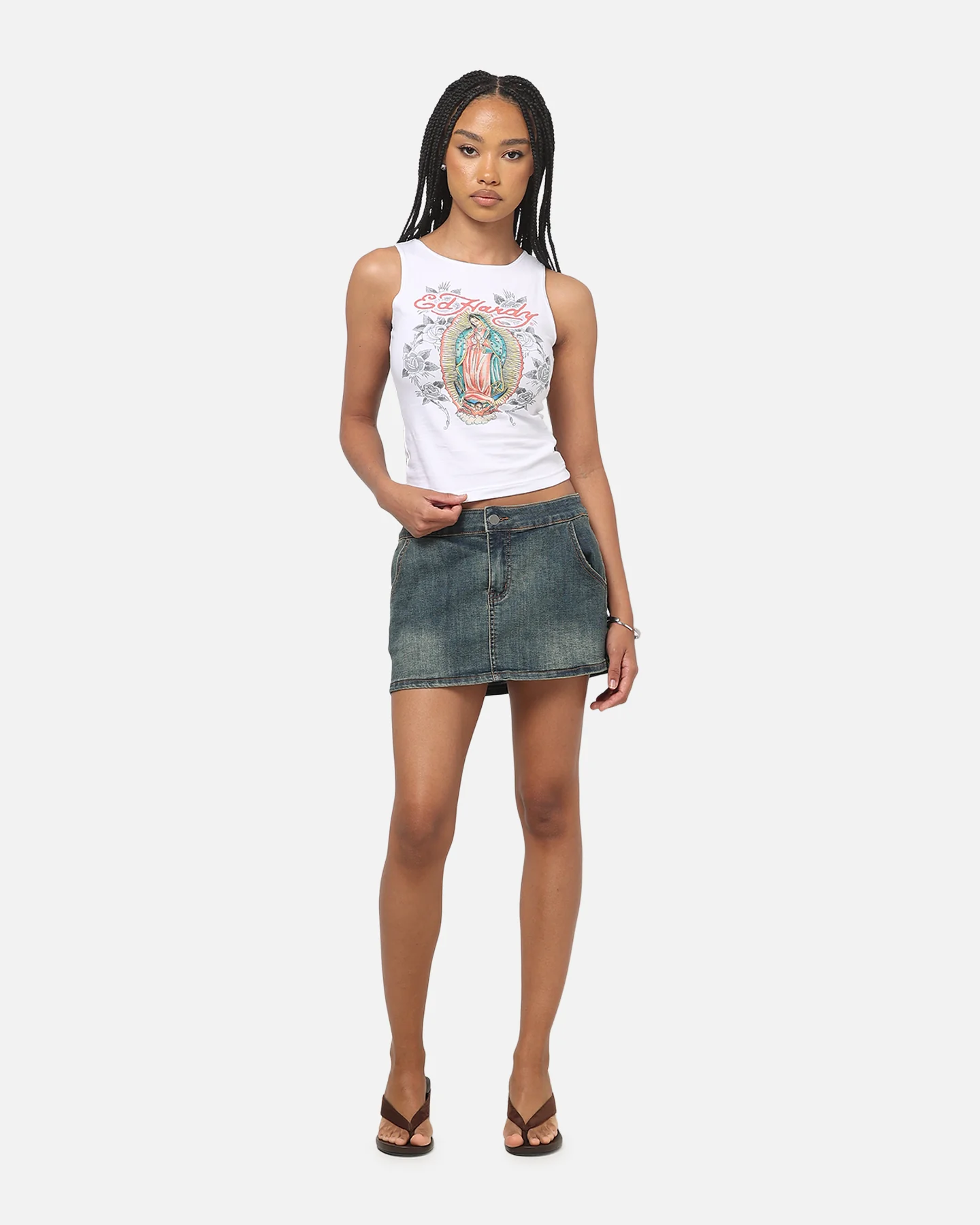 Ed Hardy Women's Holy Tank White - Image 2