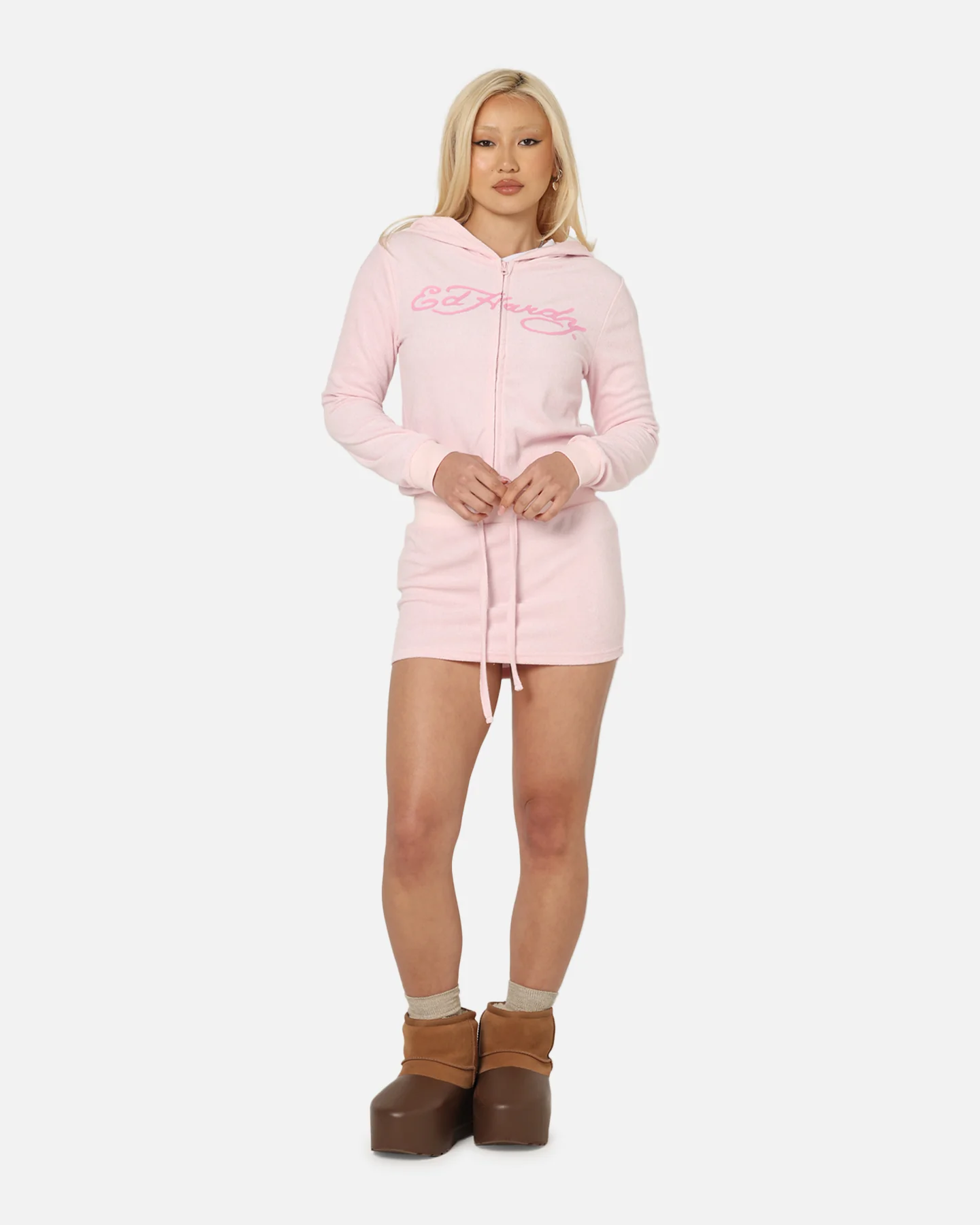 Ed Hardy Women's Lounge Hoodie Pink - Image 2