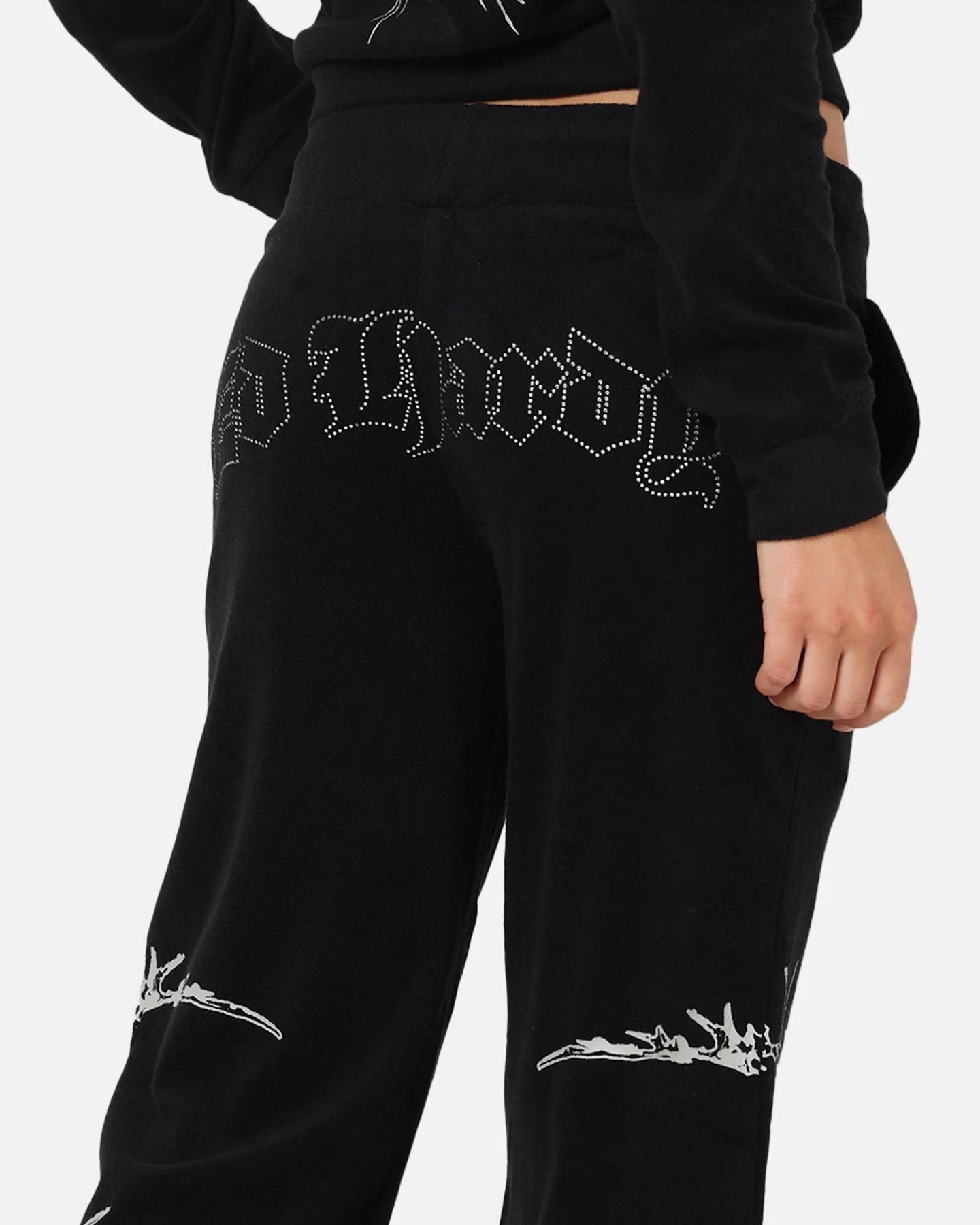 Ed Hardy Women's Raver Trackpants Black - Image 5