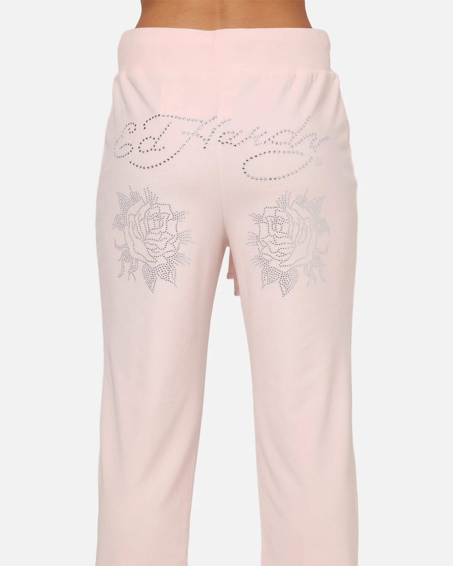 Ed Hardy Women's Rhinestone Trackpants Pink - Image 8