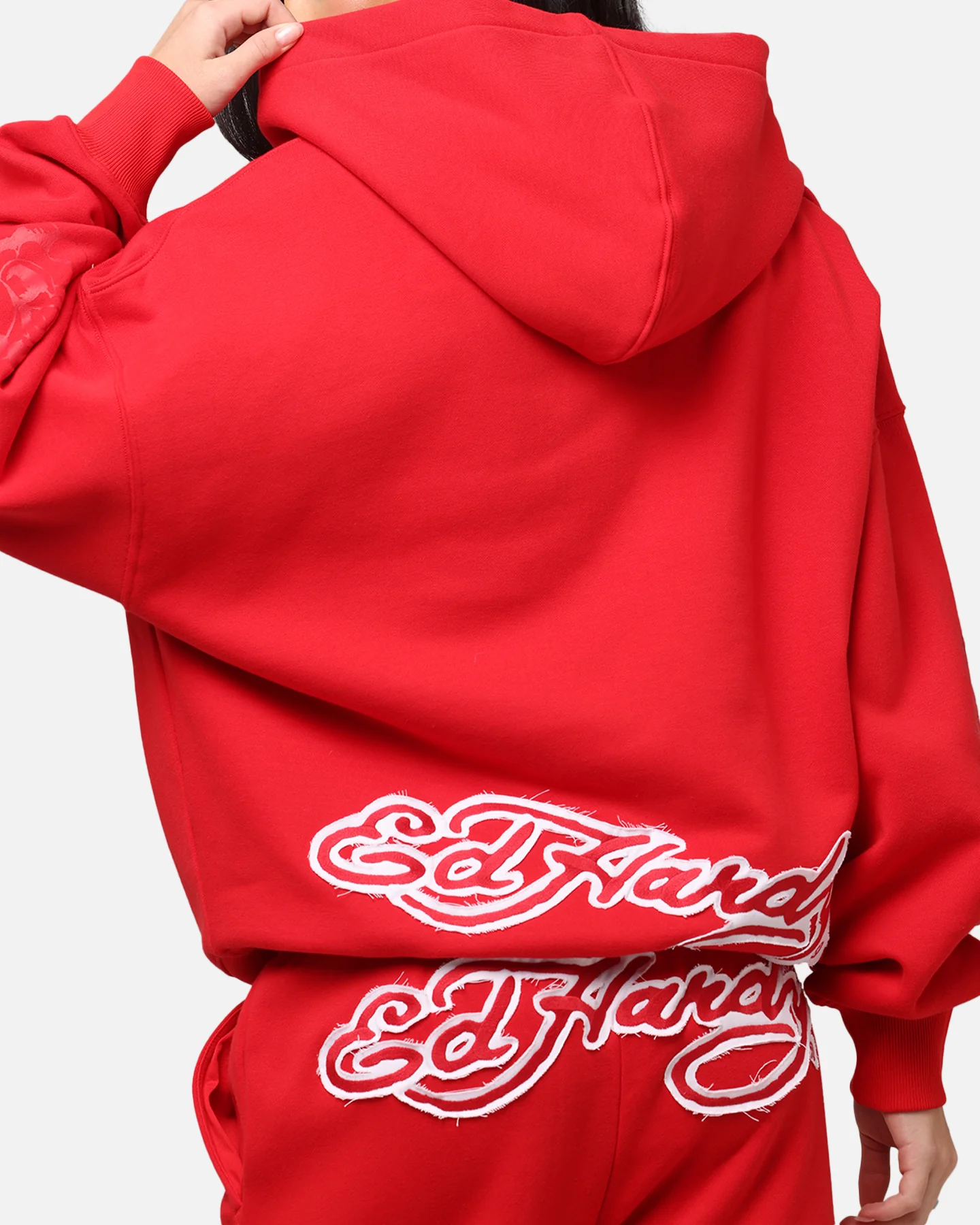 Ed Hardy Women's Rose Zip Hoodie Red - Image 8