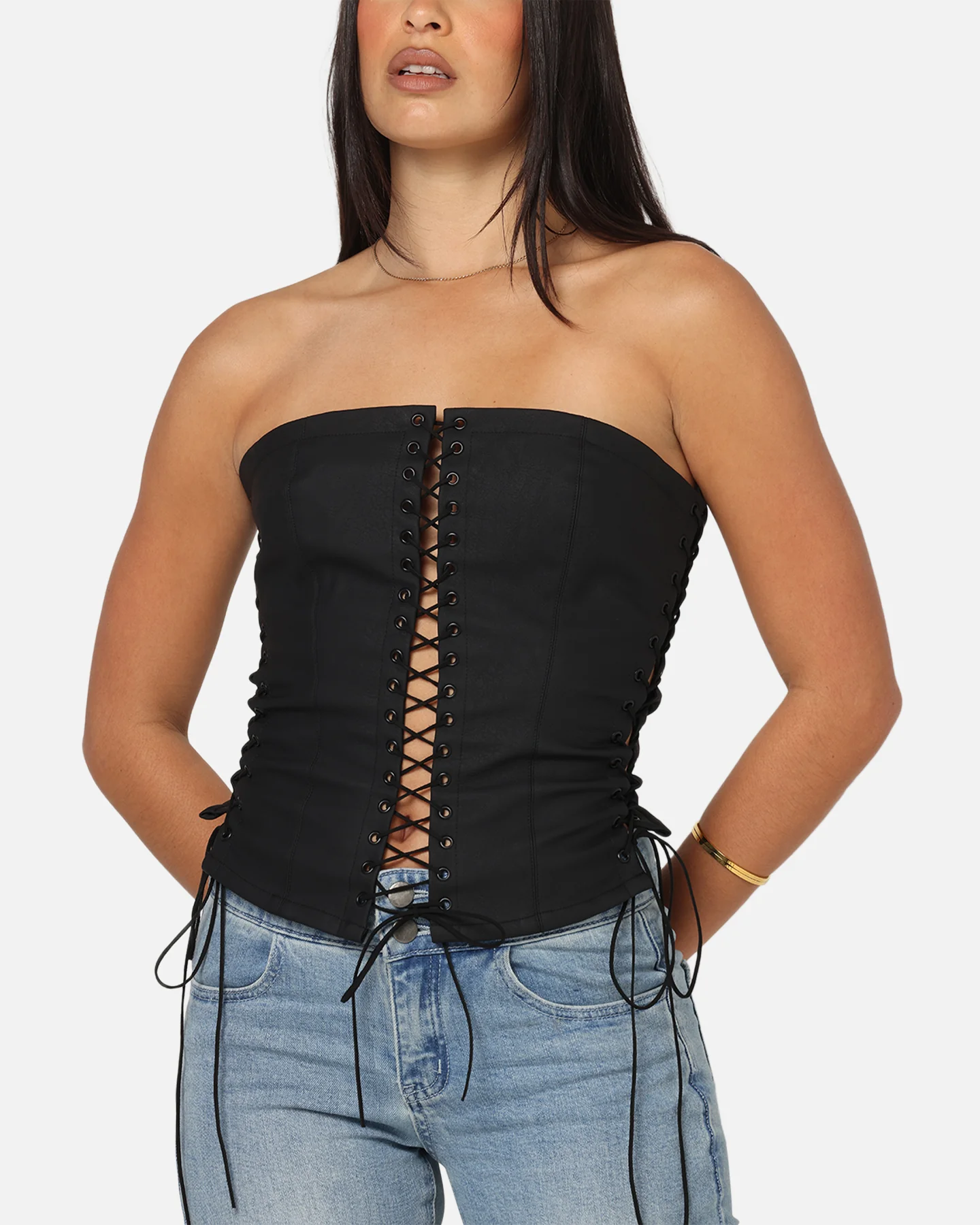 Ed Hardy Women's Seige Corset Black - Image 8
