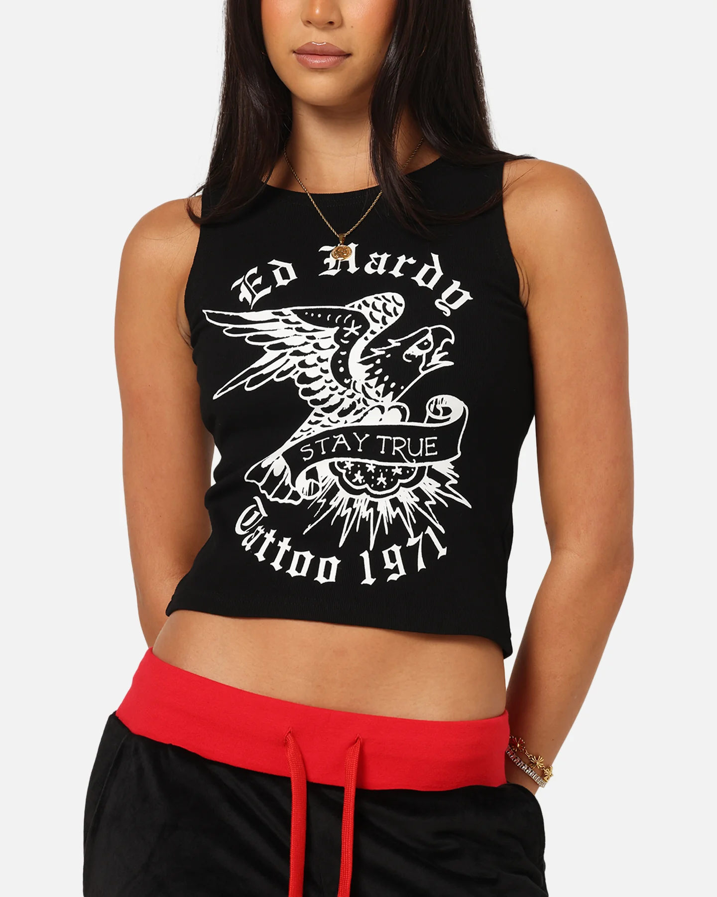 Ed Hardy Women's Stay True Tank Black - Image 6