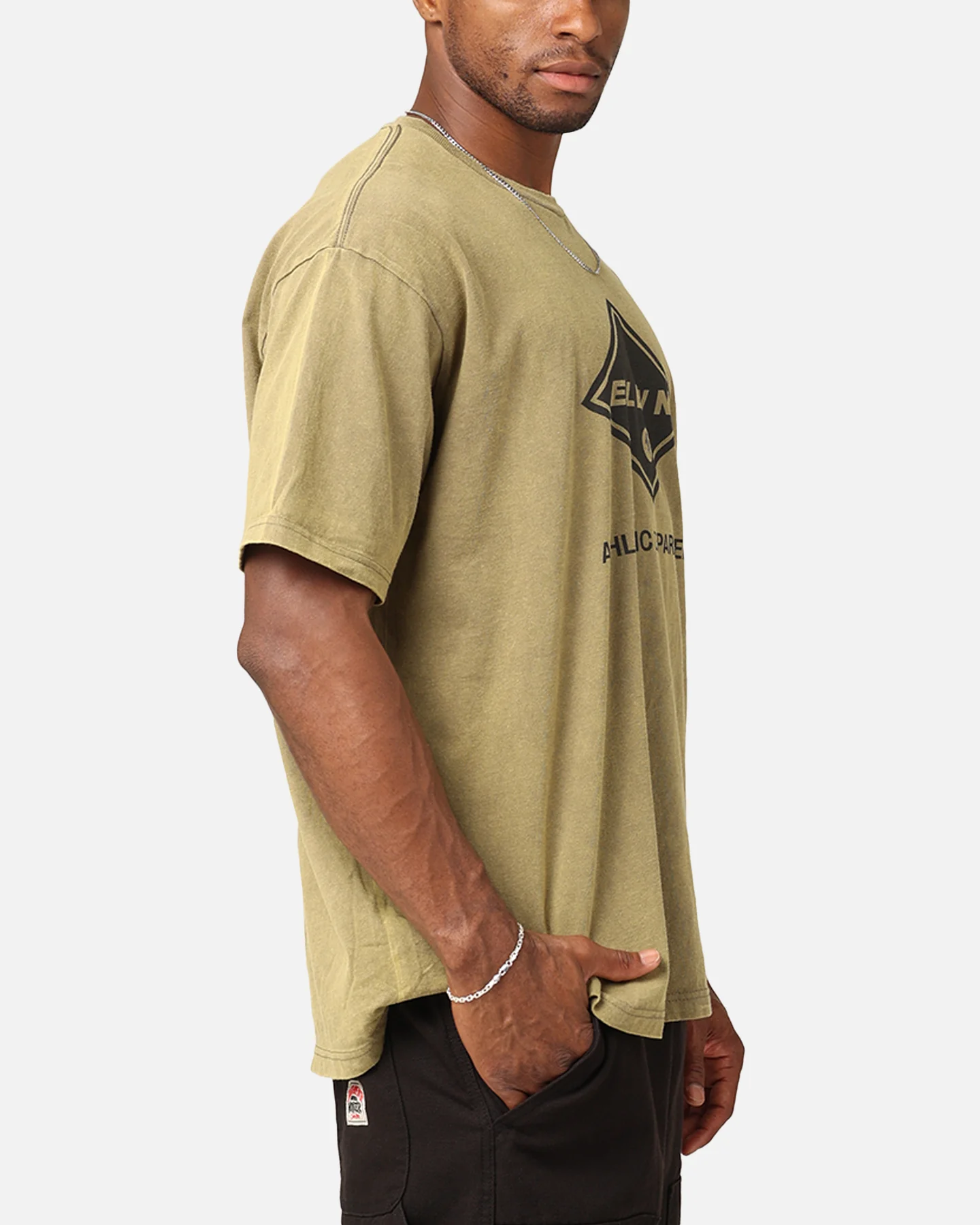 Elevn Clothing Co Athletic Department T-Shirt Khaki - Image 5