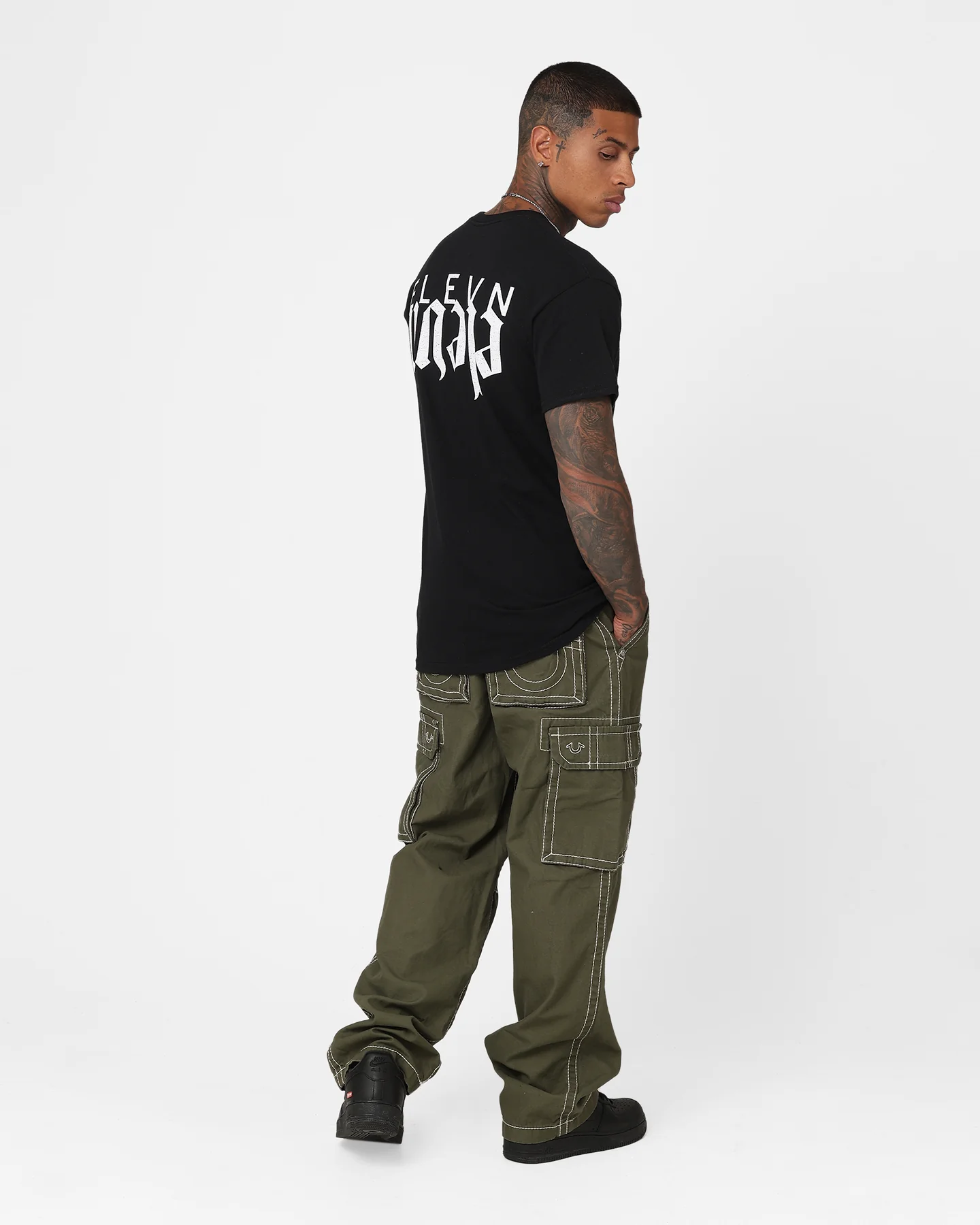 Elevn Clothing Co Upside T-Shirt Black - Image 3