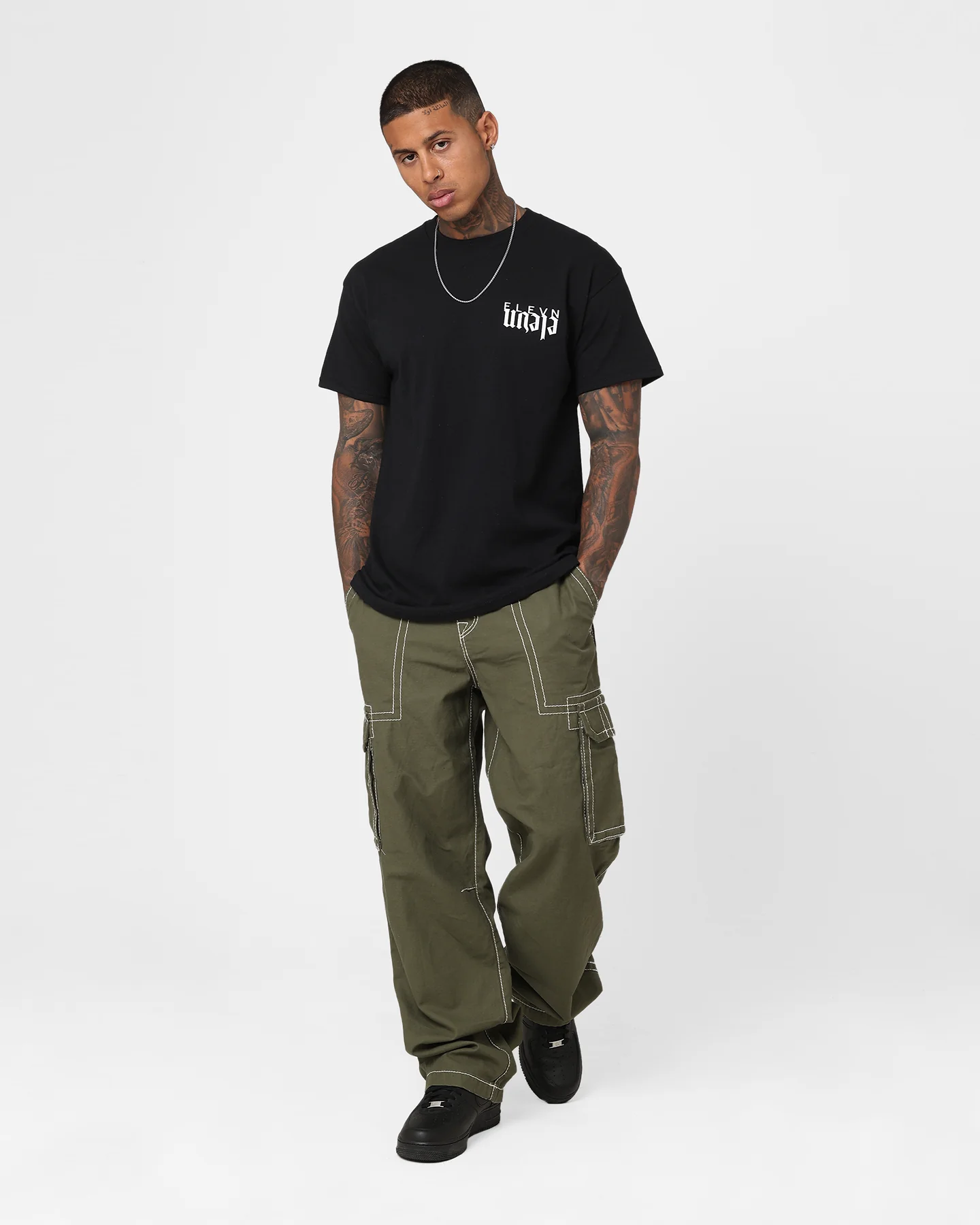 Elevn Clothing Co Upside T-Shirt Black - Image 8