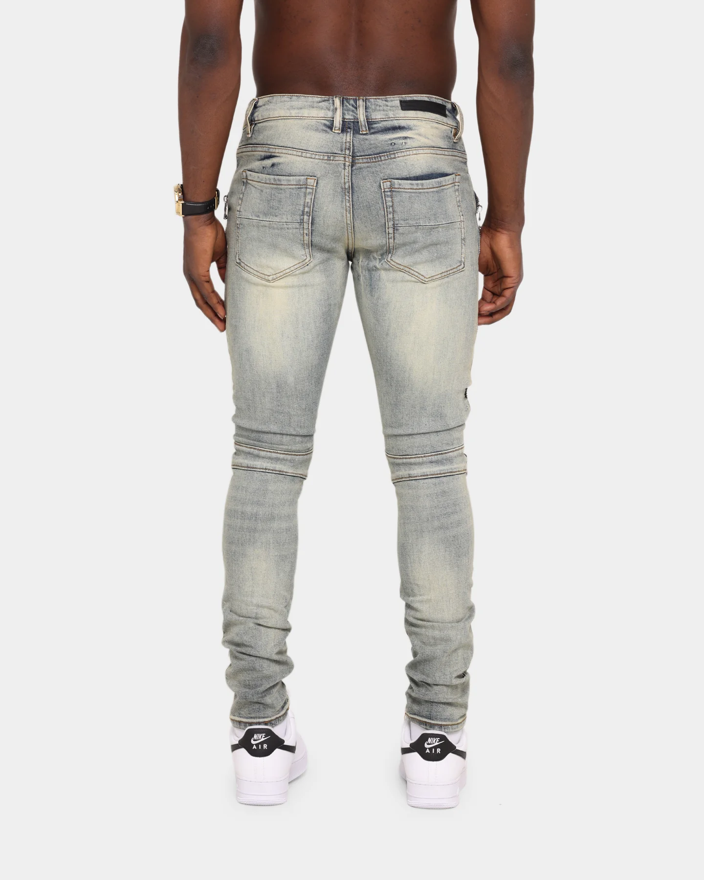 Embellish Sunny Biker Denim Jean Light Sand - Image 3