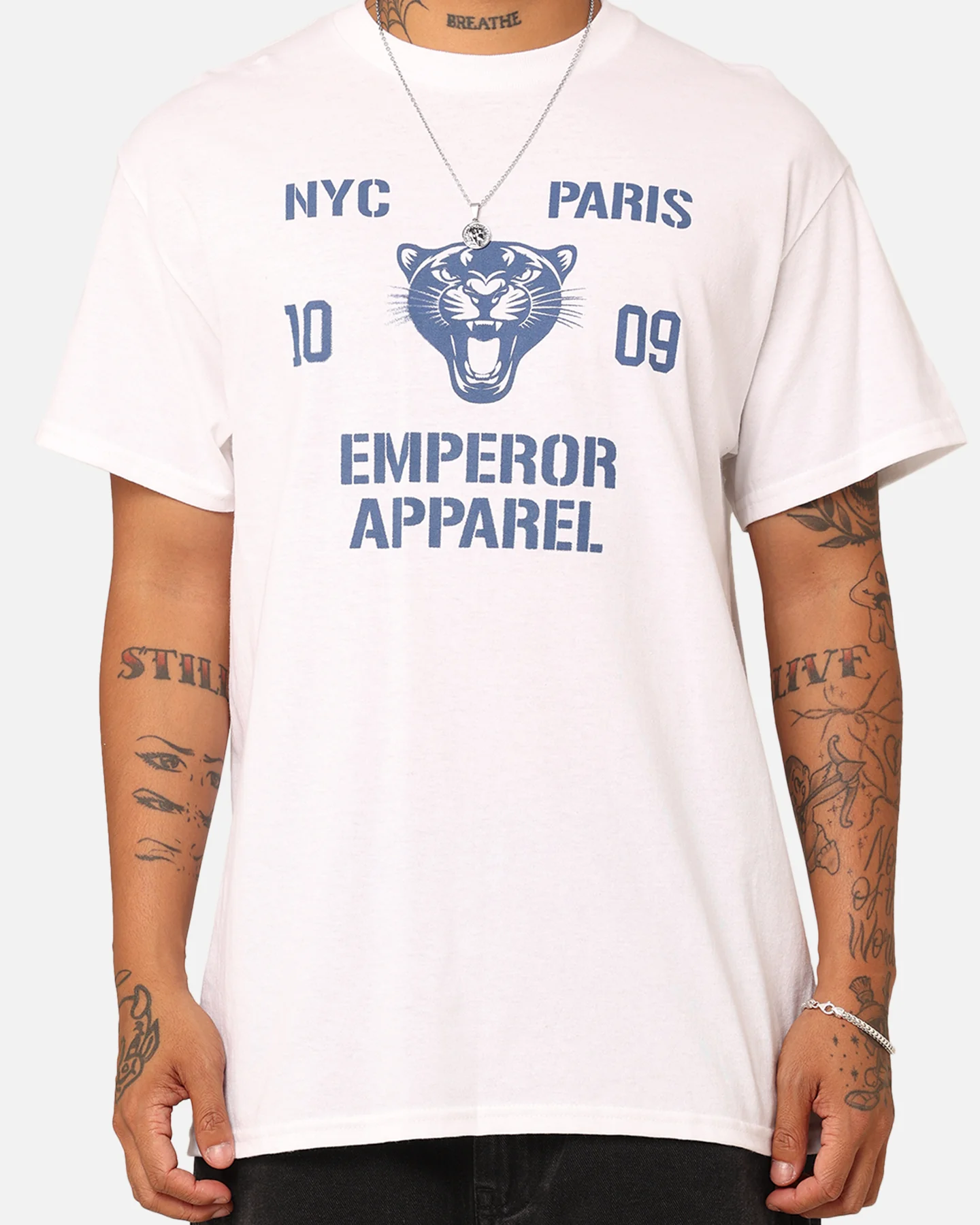 Emperor Apparel Collegiate T-Shirt White - Image 3