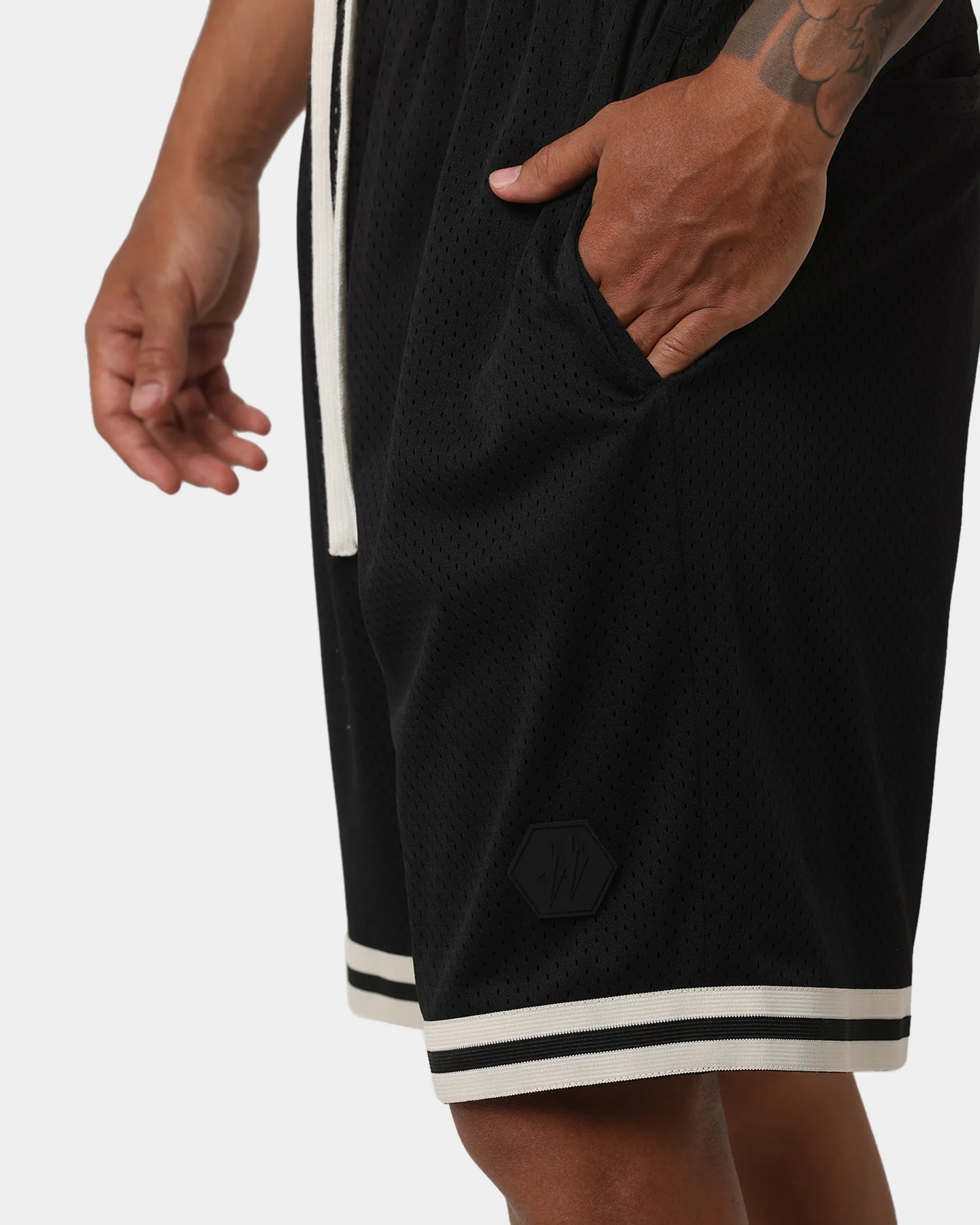EN ES Team Basketball Shorts Black - Image 7