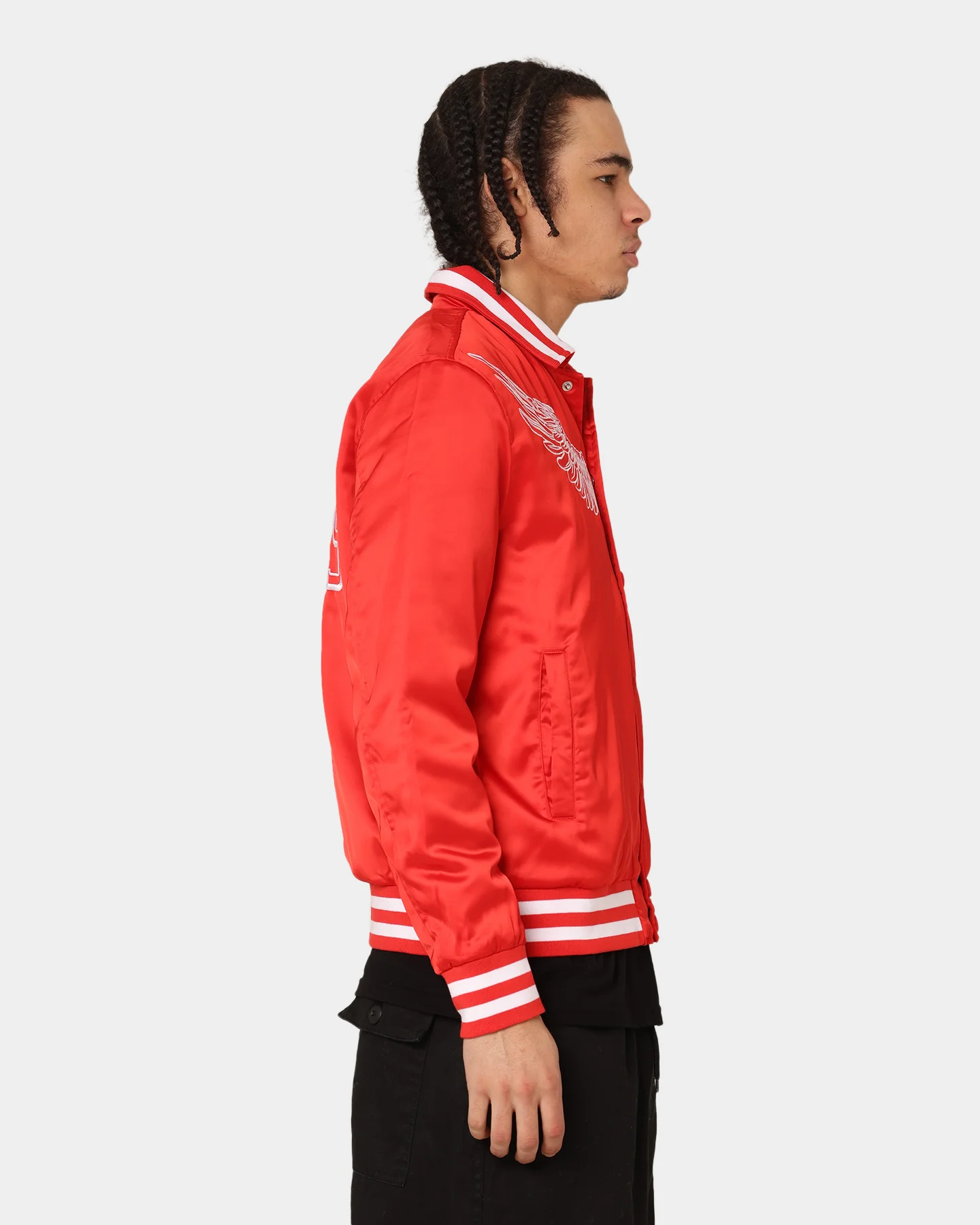 En Noir Inc Midnight Satin Jacket Red - Image 6
