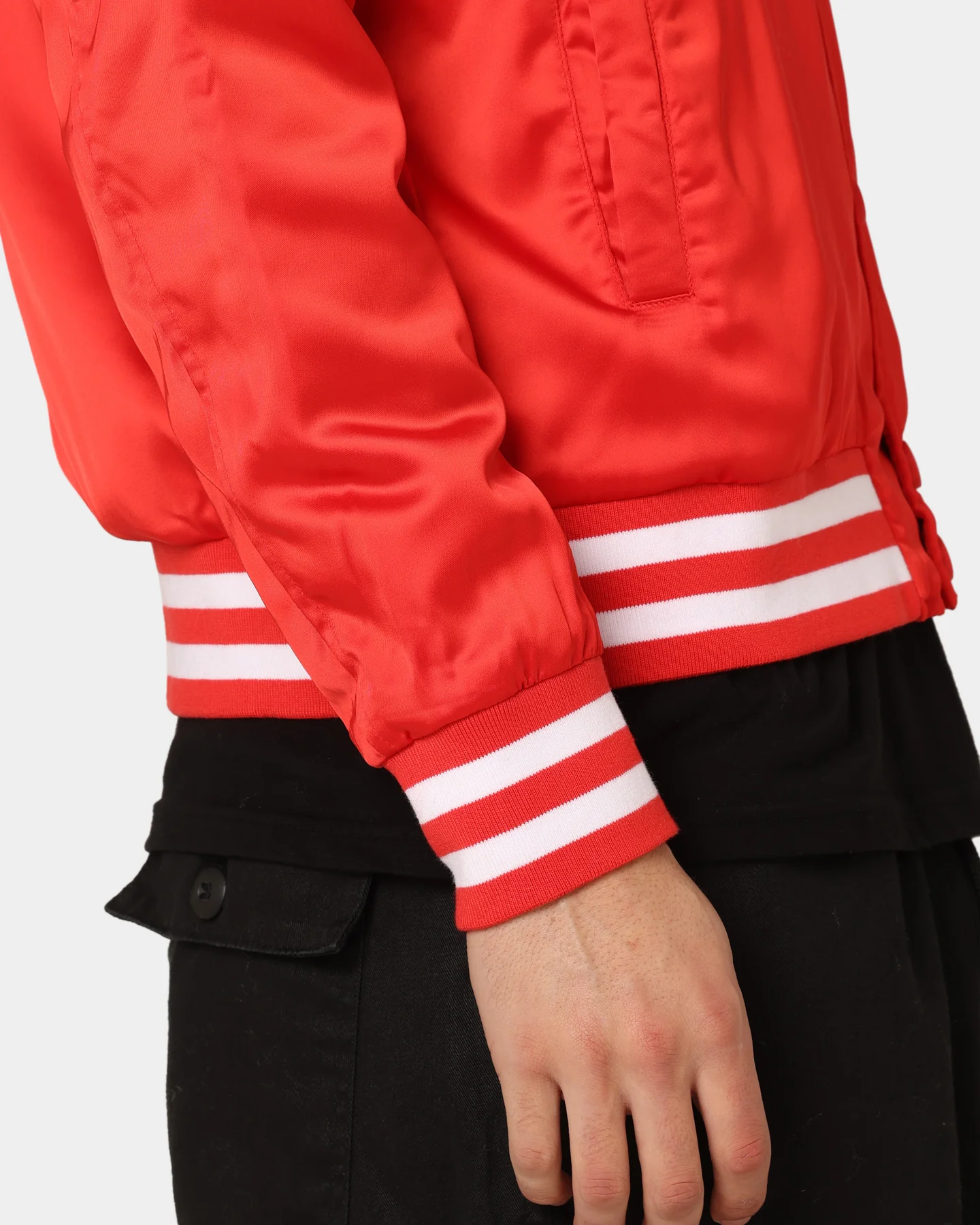En Noir Inc Midnight Satin Jacket Red - Image 9