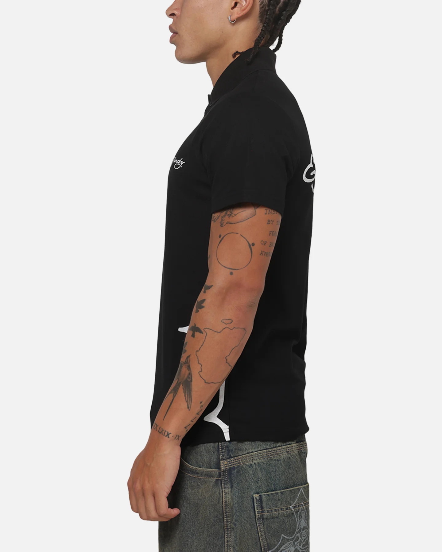 Ed Hardy Euro Polo Shirt Black - Image 6