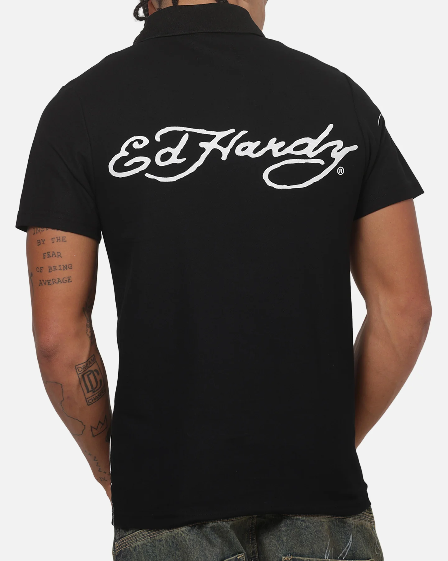 Ed Hardy Euro Polo Shirt Black - Image 8