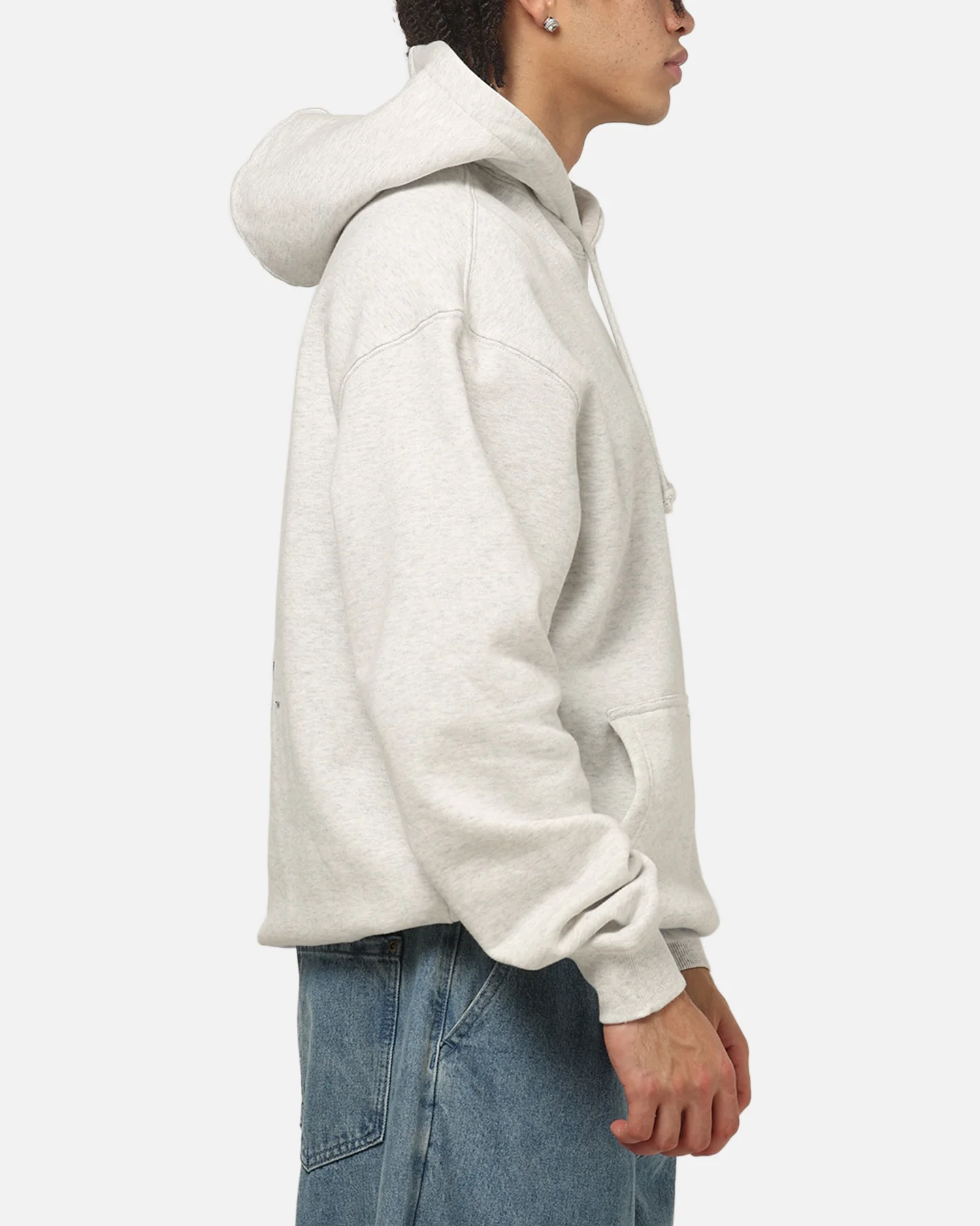 Majestic Athletic Los Angeles Dodgers Everteam Logo Hoodie Silver Marle - Image 5