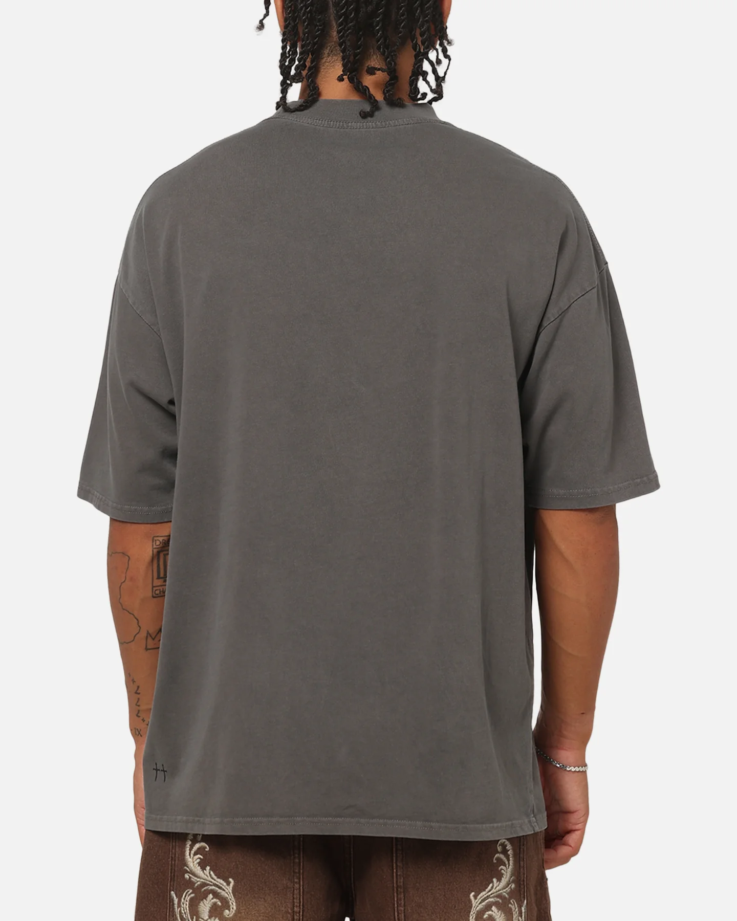 Saint Morta Exile Boxy T-Shirt Washed Charcoal - Image 3