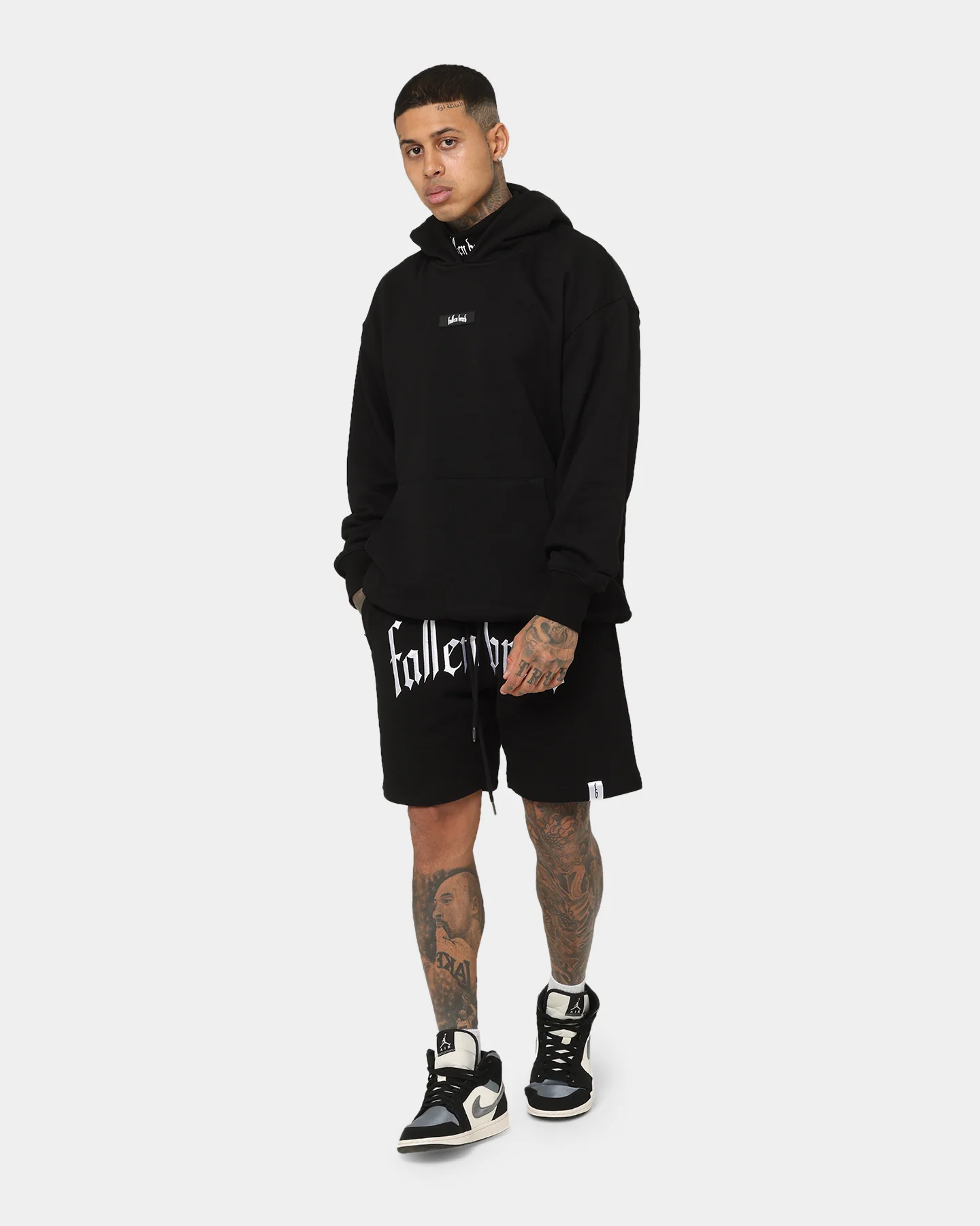 Fallen Breed Signature Logo Hoodie Black - Image 8
