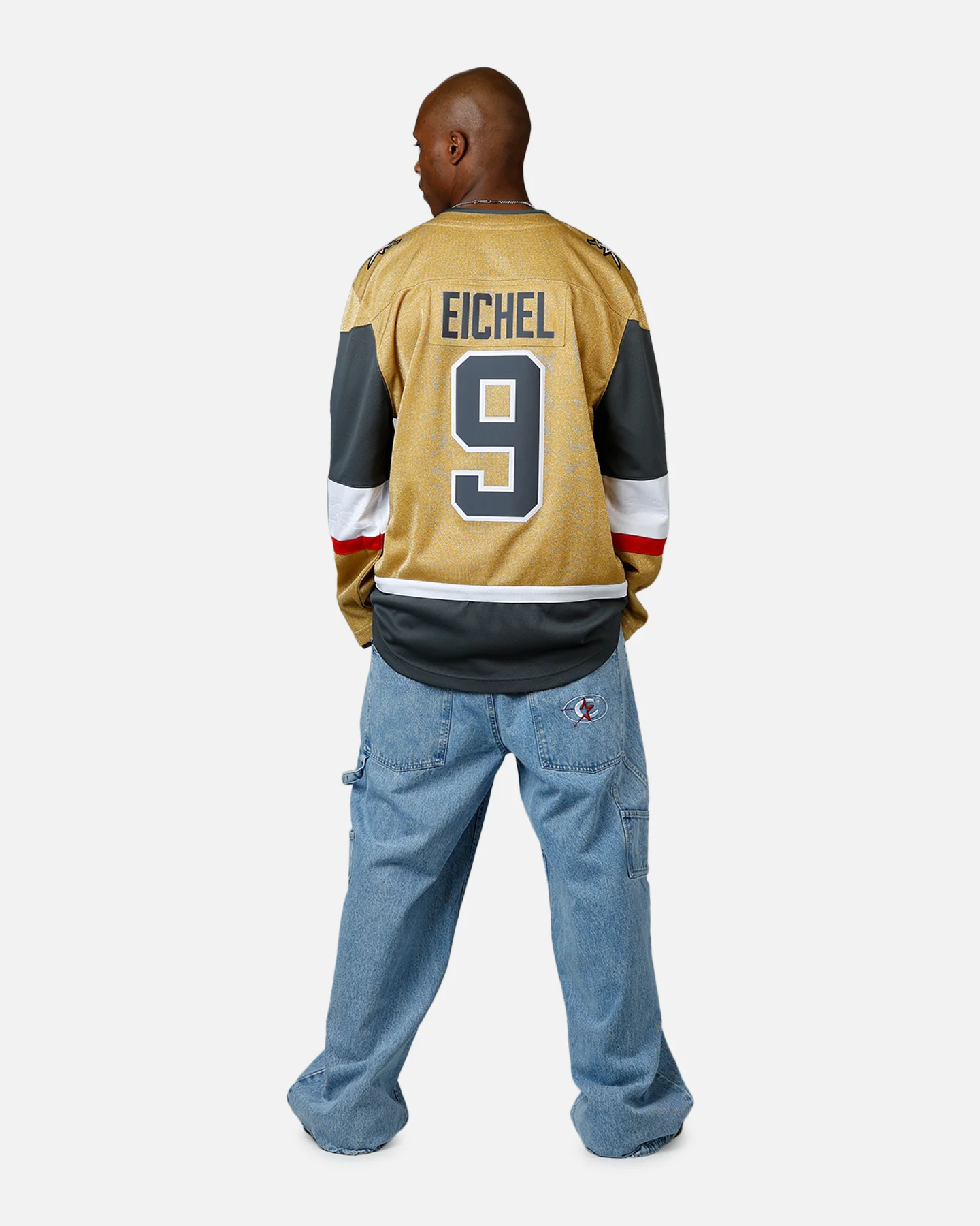 Fanastics Vegas Golden Knights Jack Eichel #9 Jersey Gold - Image 6