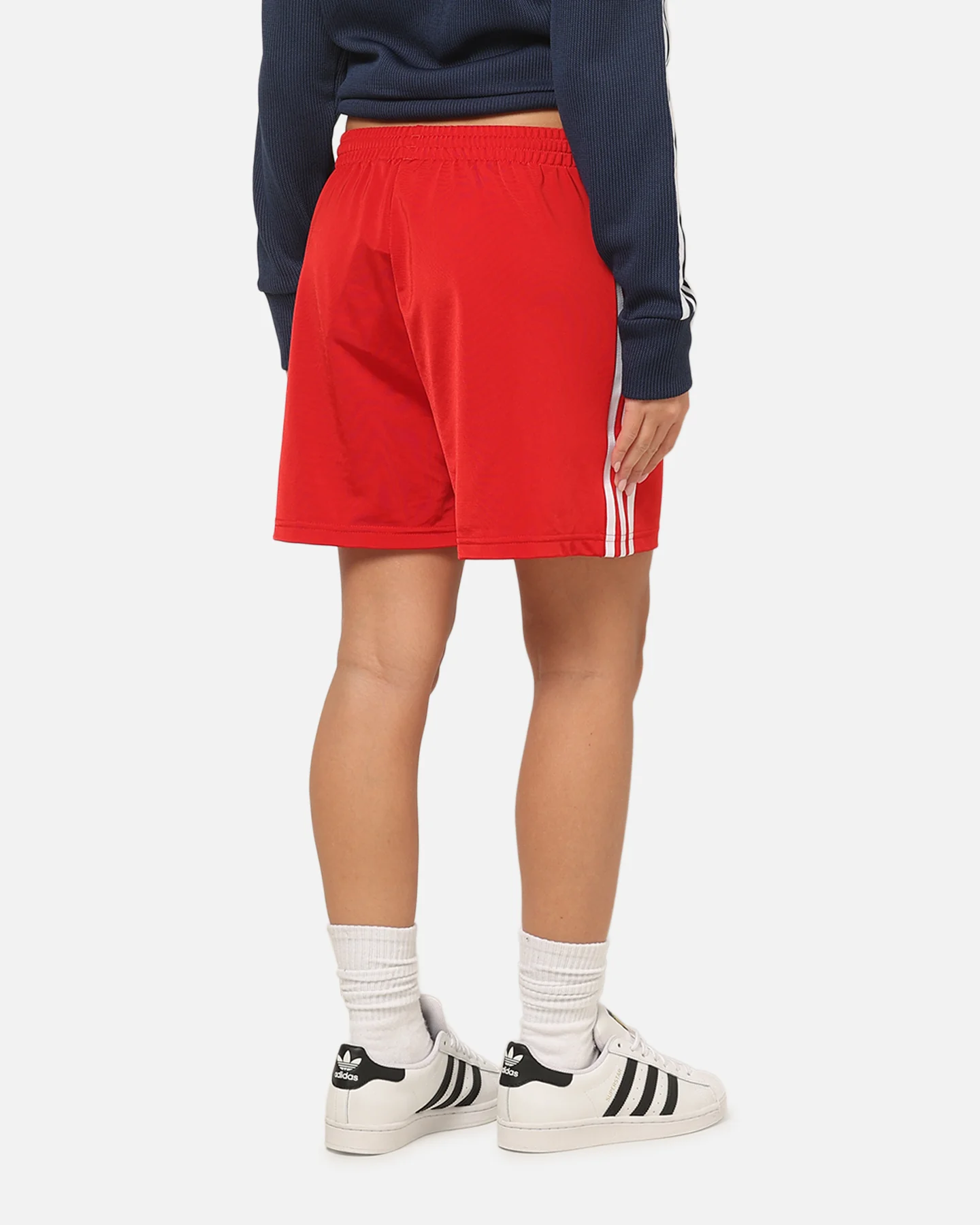 Adidas Women's Firebird Classic Shorts Better Scarlet - Image 5