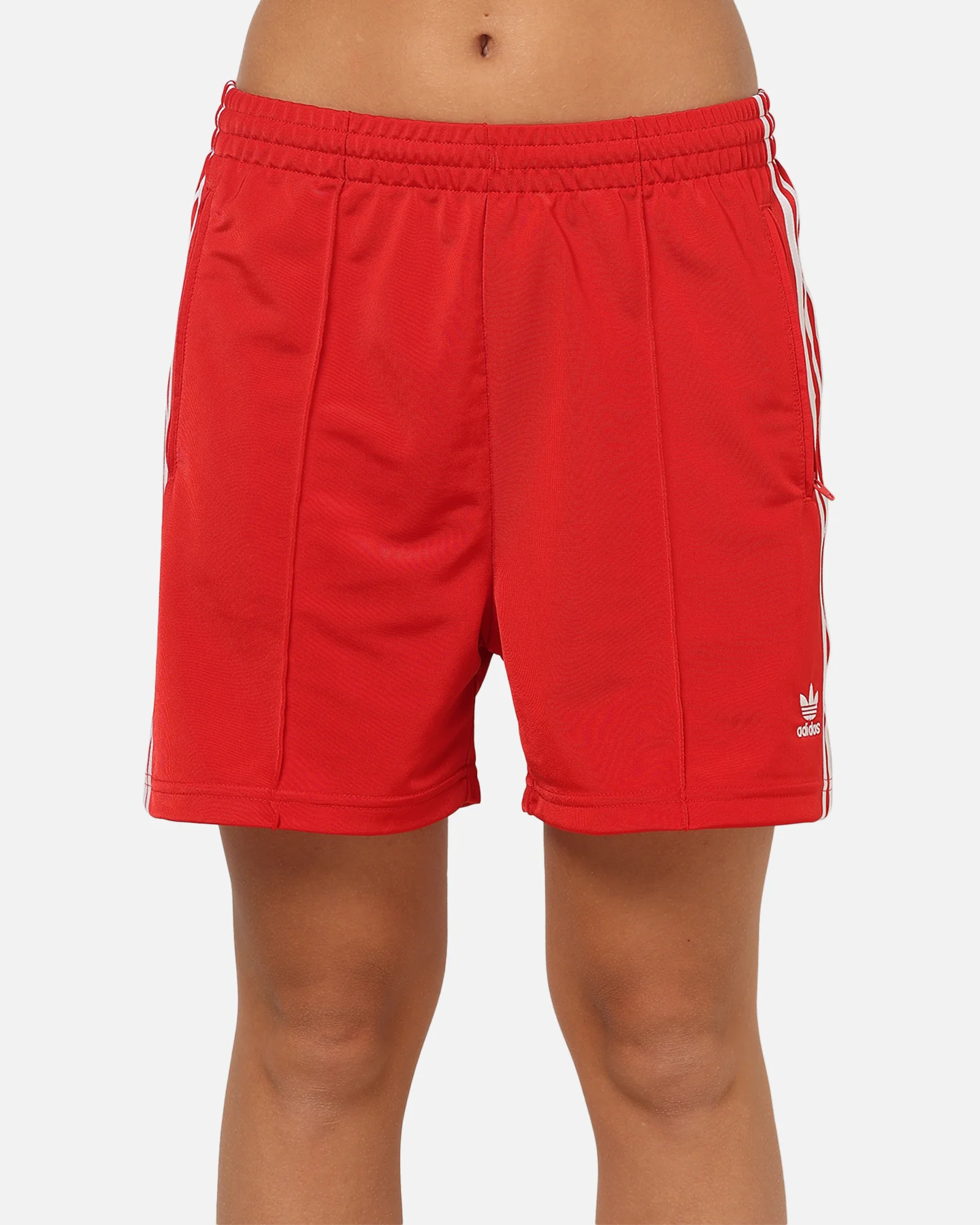 Adidas Women's Firebird Classic Shorts Better Scarlet - Image 7