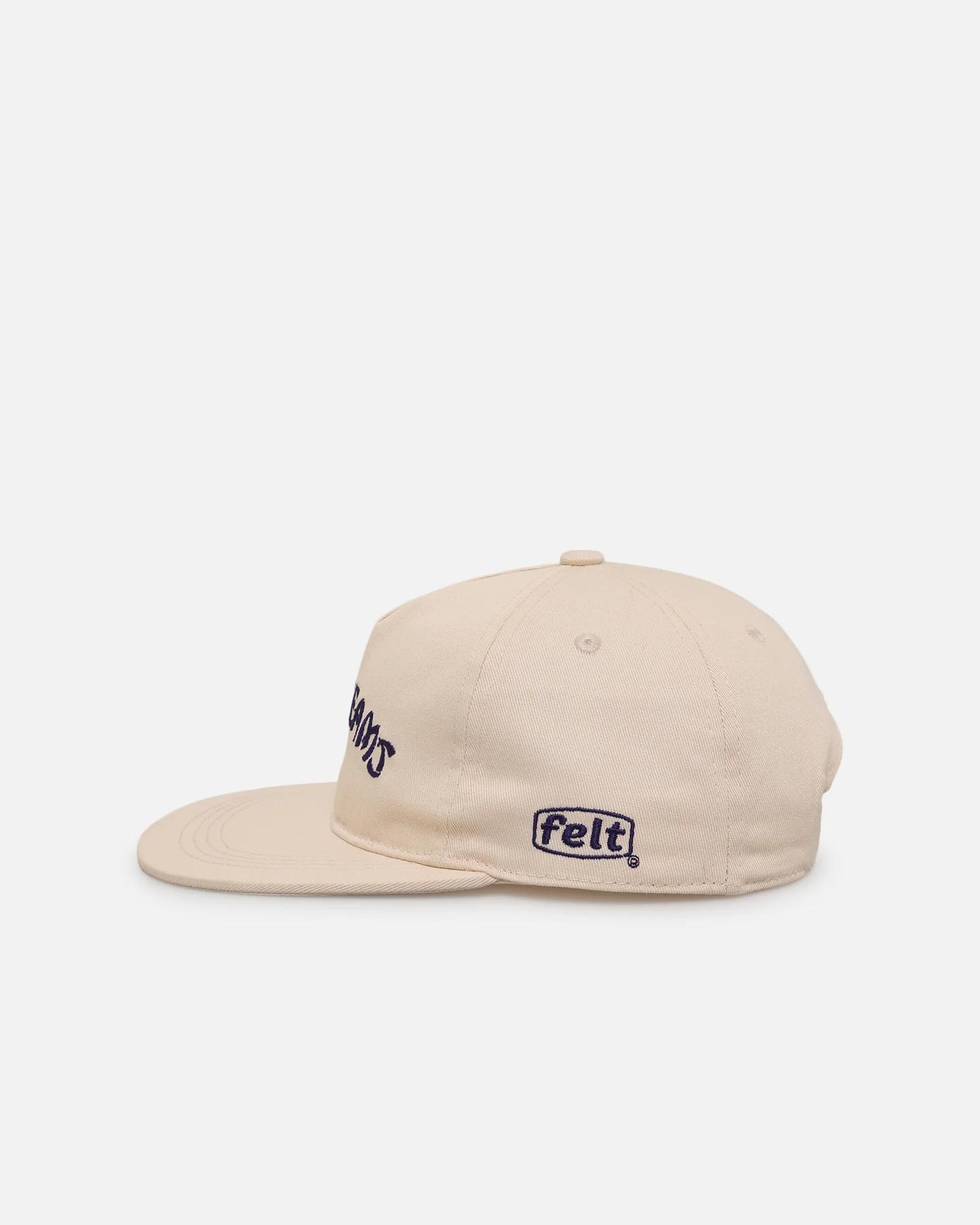 Felt Bad Dreams Garage 6 Panel Snapback Hat Natural - Image 4