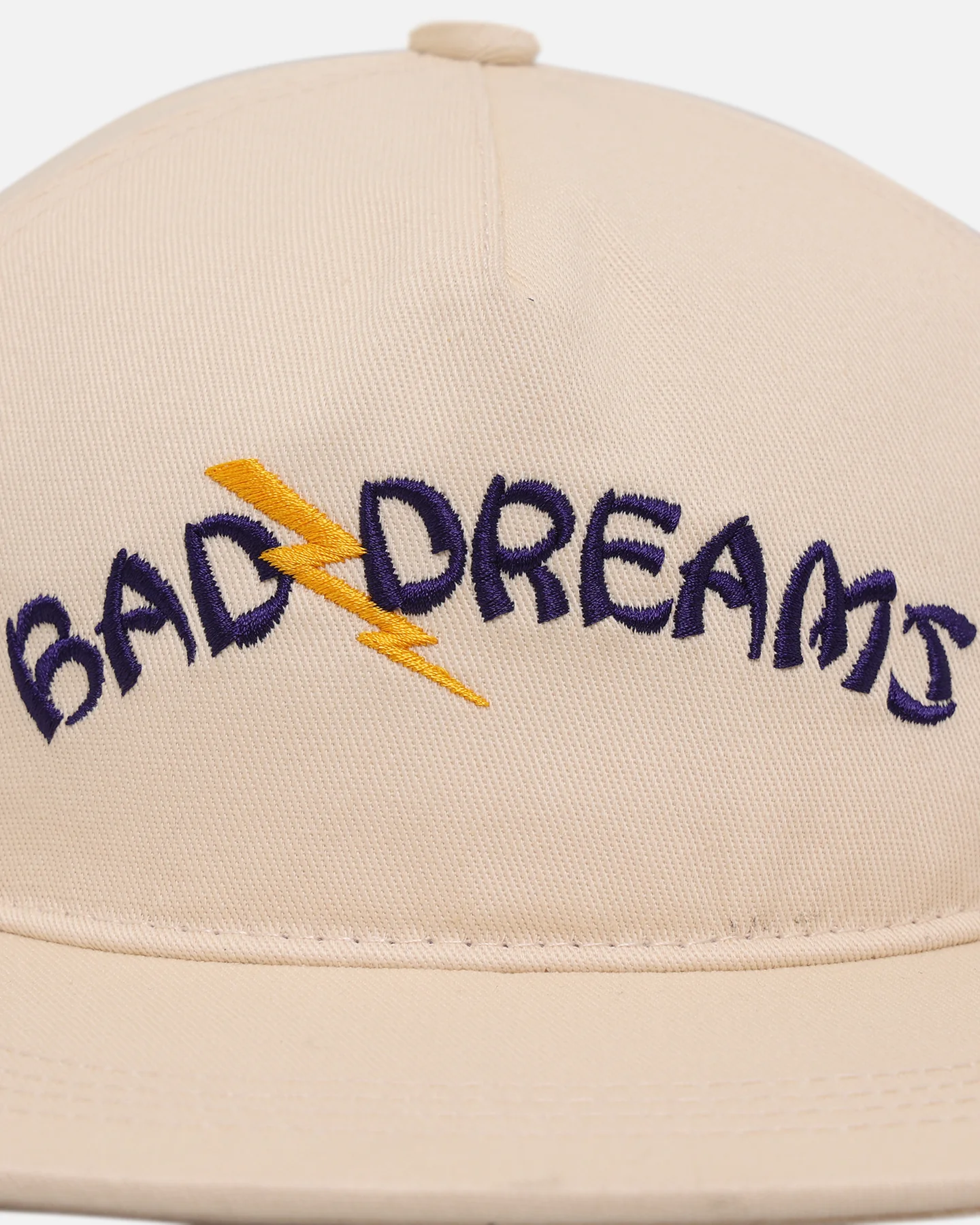 Felt Bad Dreams Garage 6 Panel Snapback Hat Natural - Image 5