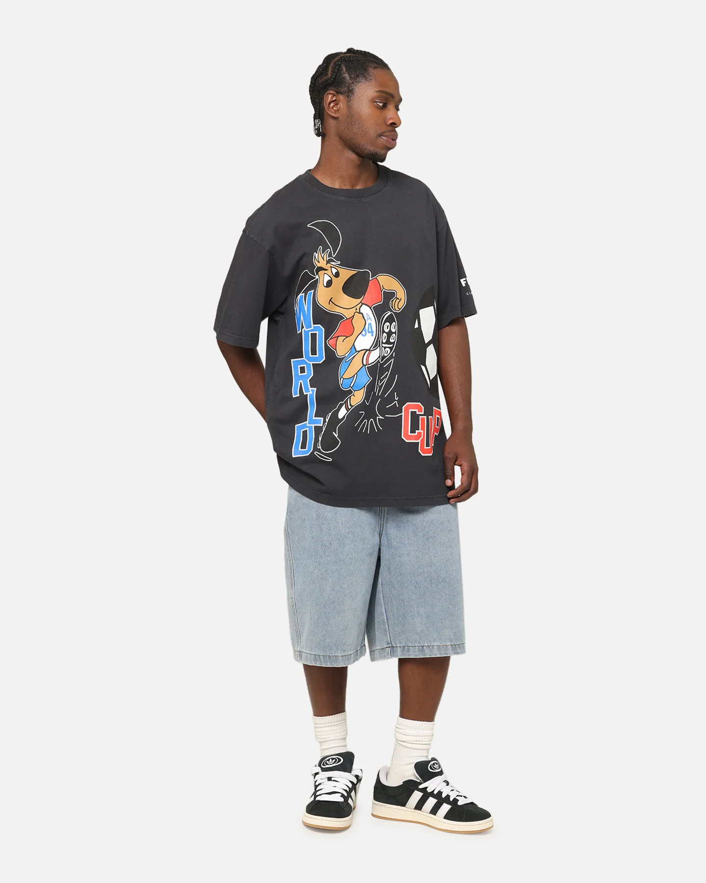 Fifa USA Mascot World Cup T-Shirt Faded Black - Image 3