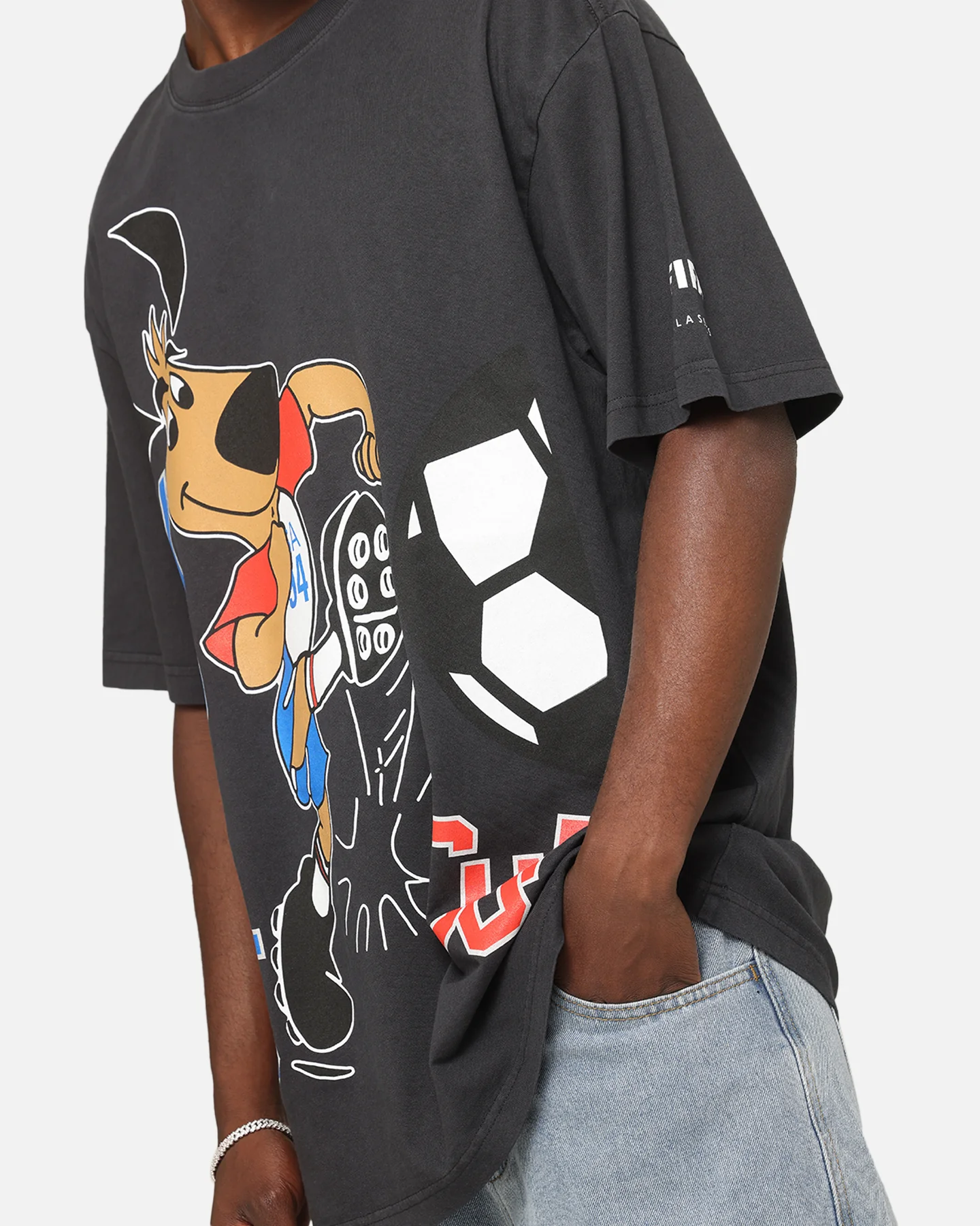 Fifa USA Mascot World Cup T-Shirt Faded Black - Image 7