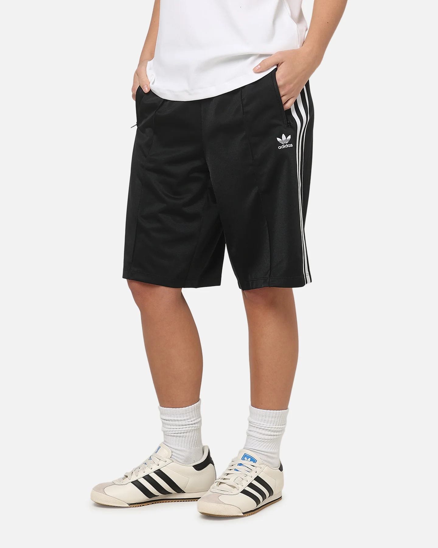 Adidas Women's Firebird Shorts Black - Image 6