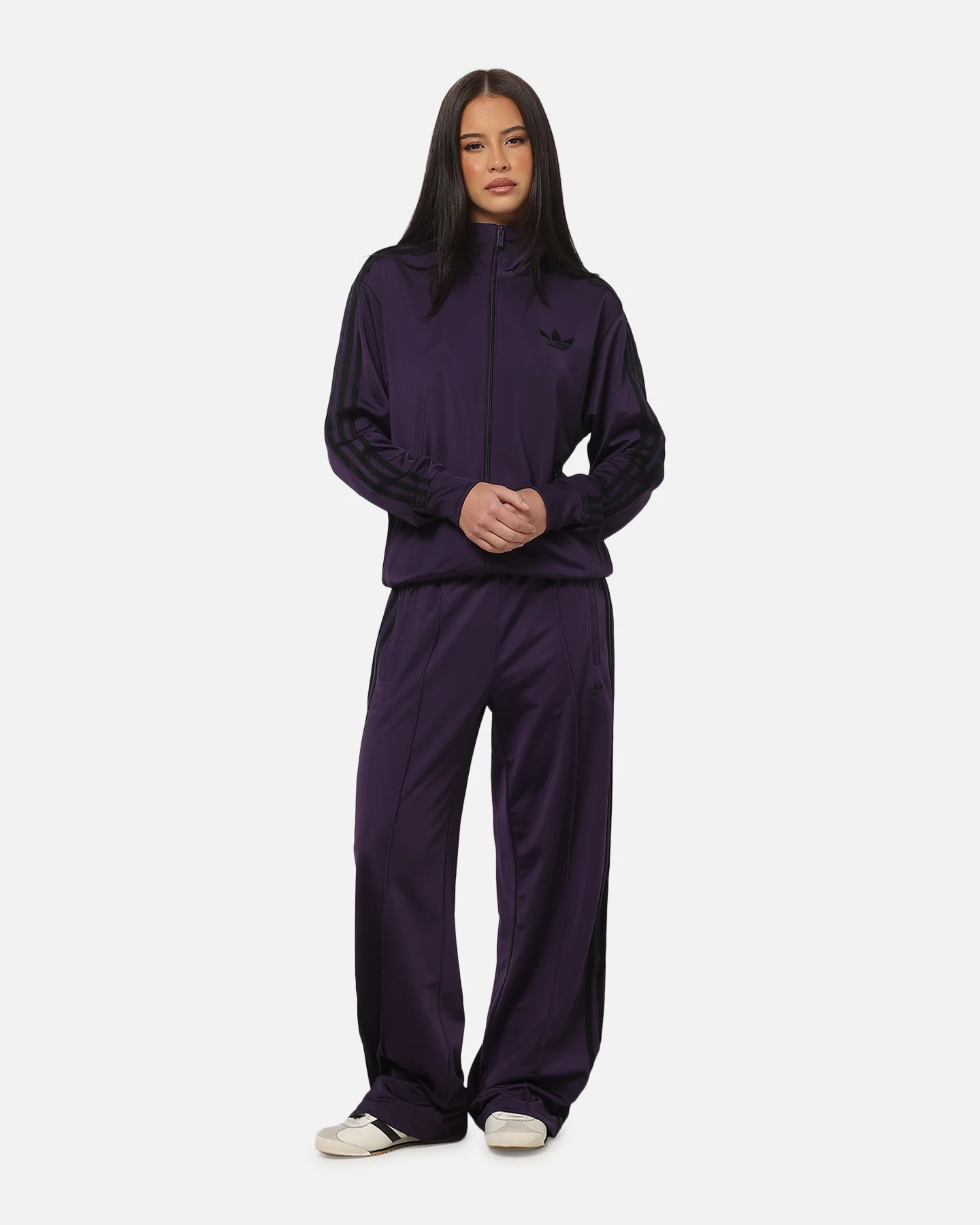 Adidas Women's Firebird Track Jacket Purple - Image 2