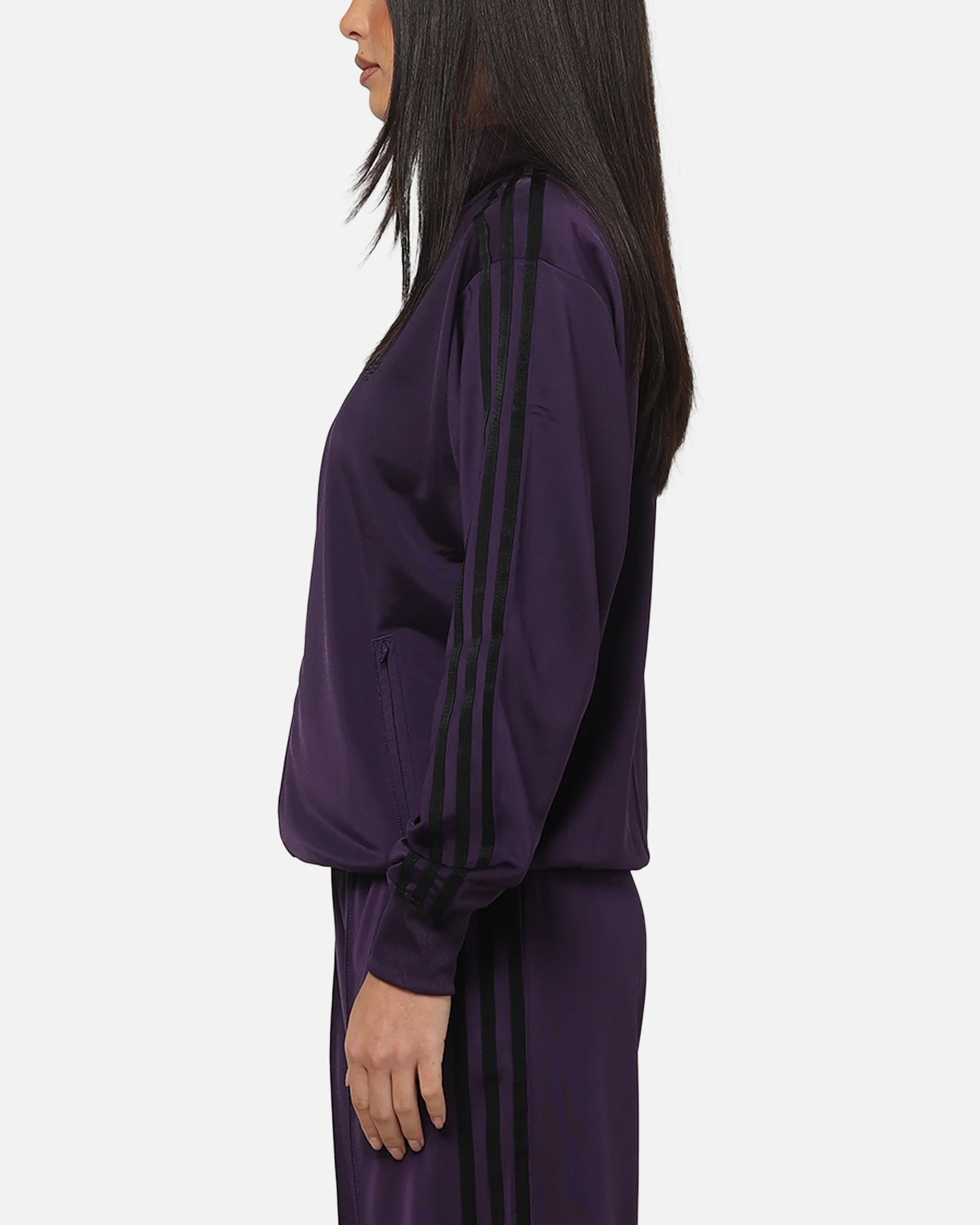 Adidas Women's Firebird Track Jacket Purple - Image 5