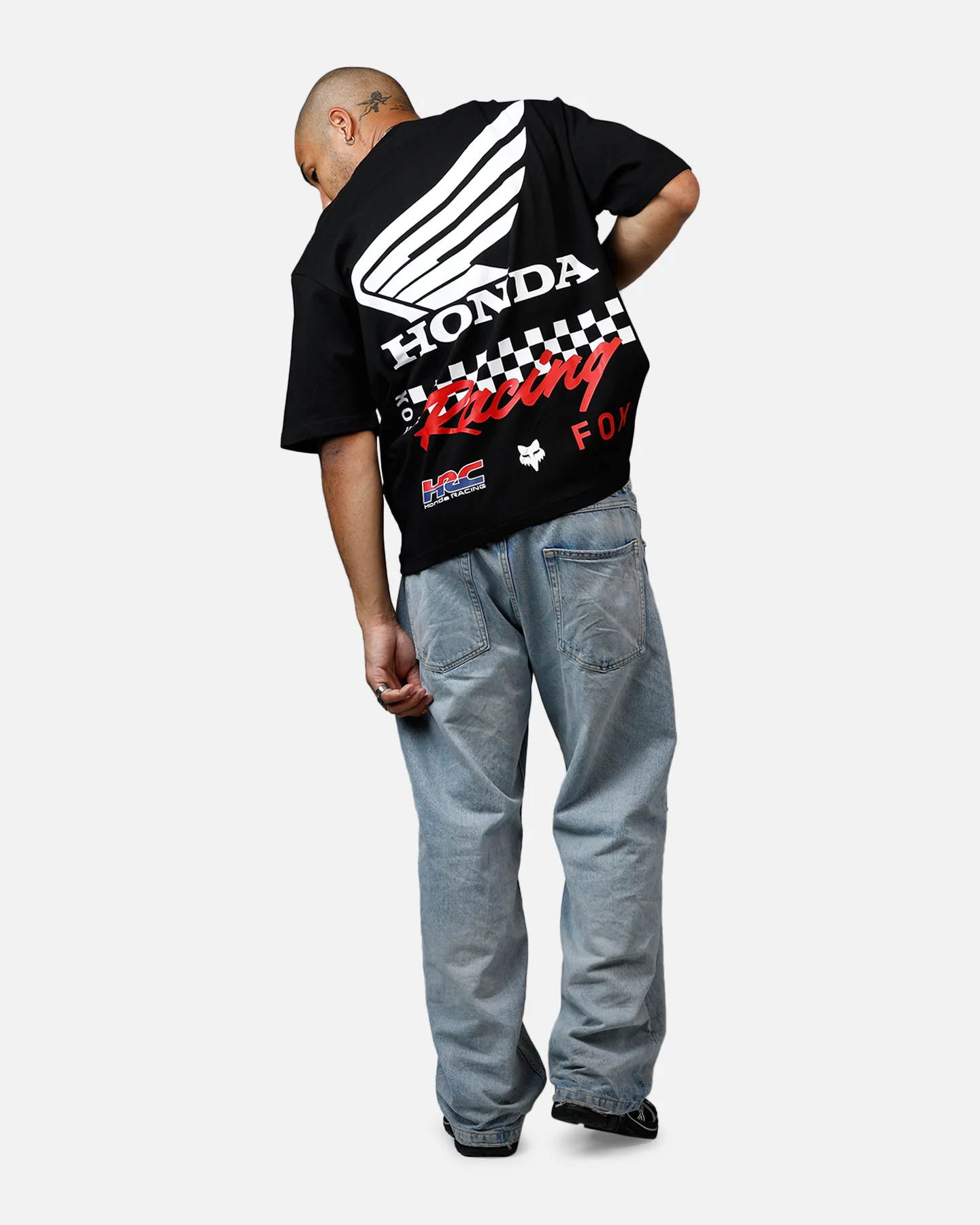 Fox Racing Honda Oversized T-Shirt Black - Image 6