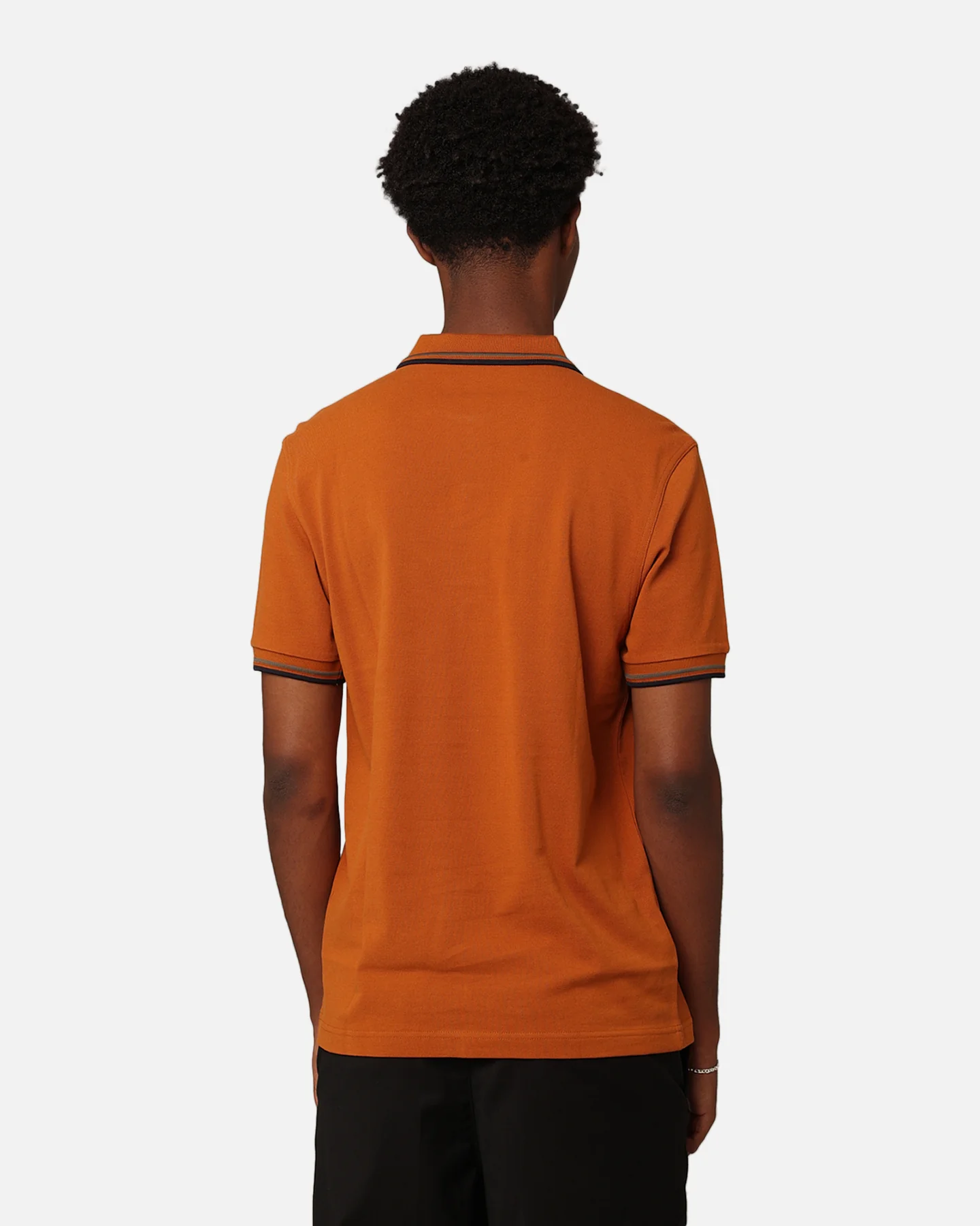 Fred Perry Twin Tipped Polo Shirt Nut Flake - Image 4
