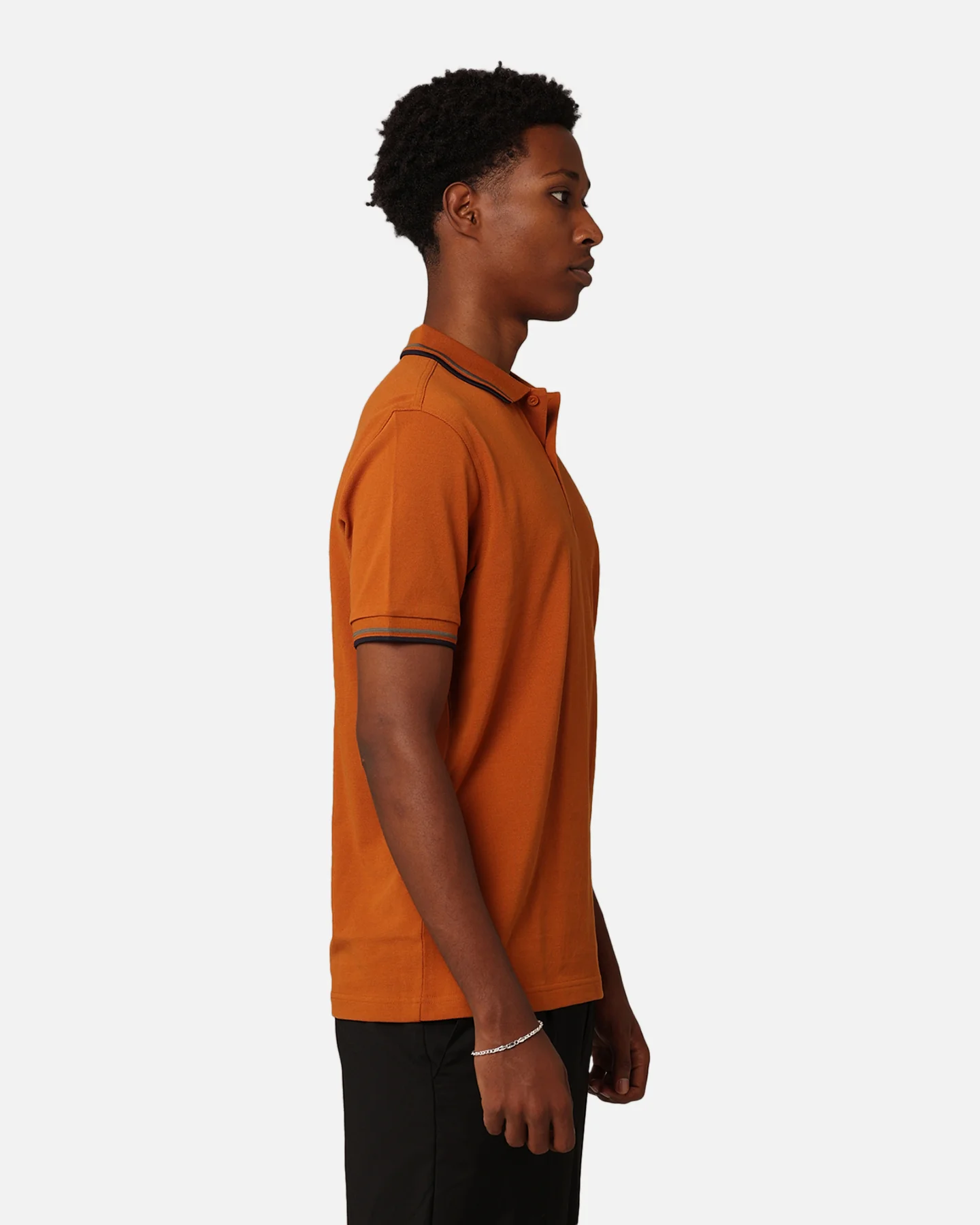 Fred Perry Twin Tipped Polo Shirt Nut Flake - Image 5