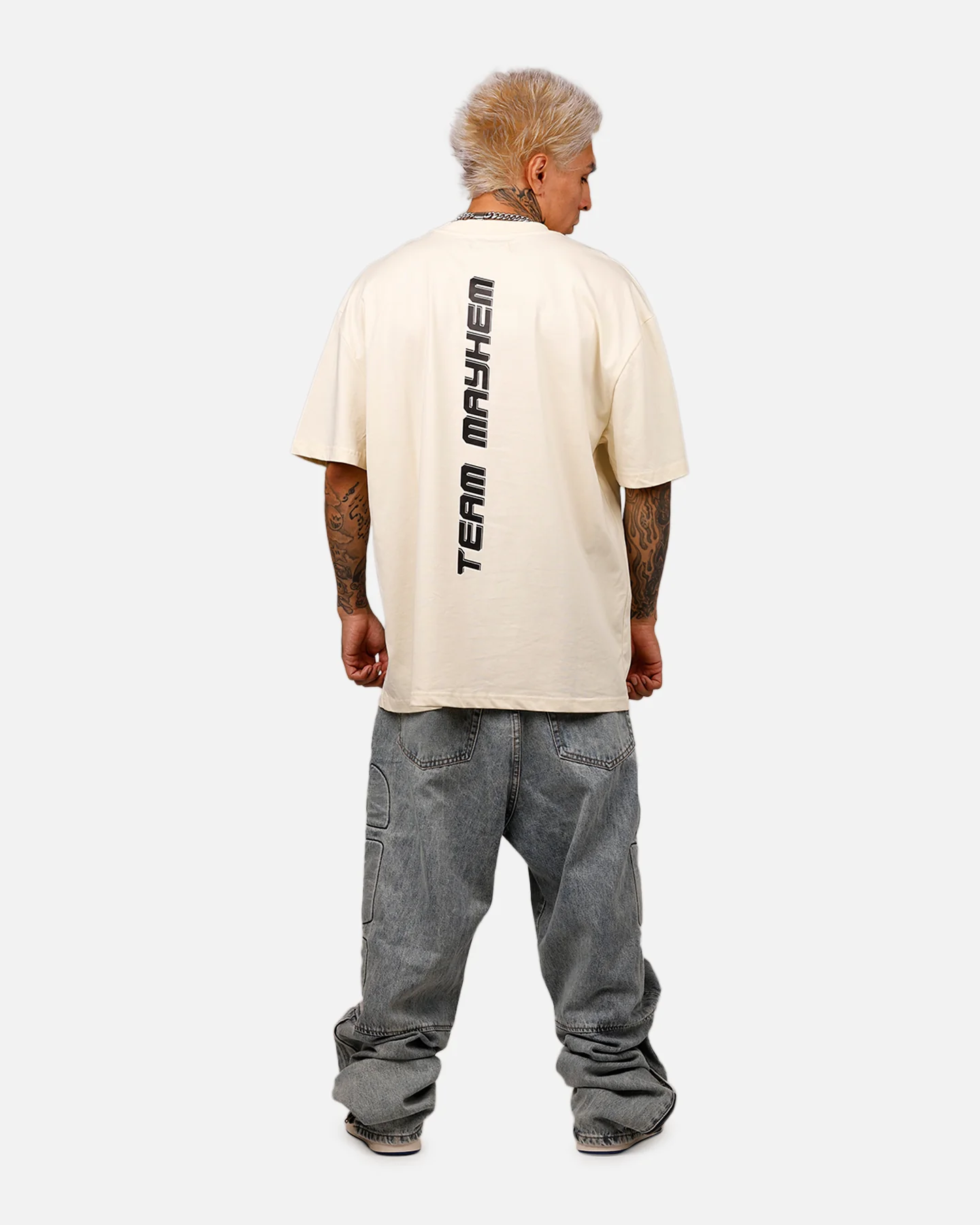 Freeze Max DC Batman The Joker Team Mayhem 'Troublemakers' T-Shirt Eggshell - Image 6