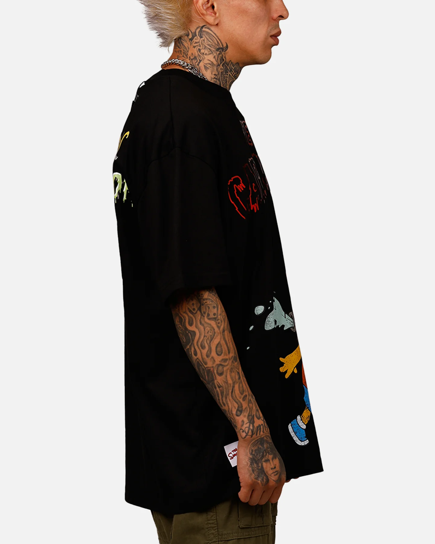 Freeze Max The Simpsons 'The Simpson Treehouse Of Horror' Ay Carumba T-Shirt Black - Image 4