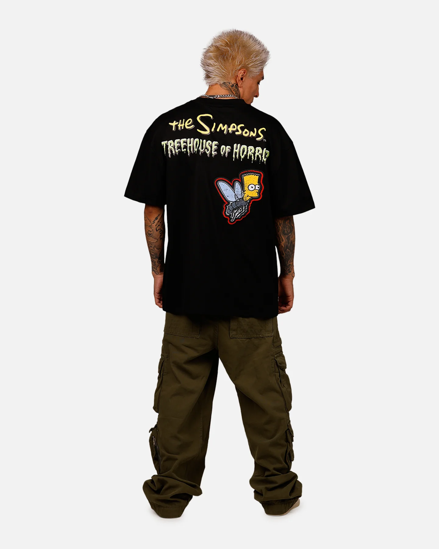 Freeze Max The Simpsons 'The Simpson Treehouse Of Horror' Ay Carumba T-Shirt Black - Image 6