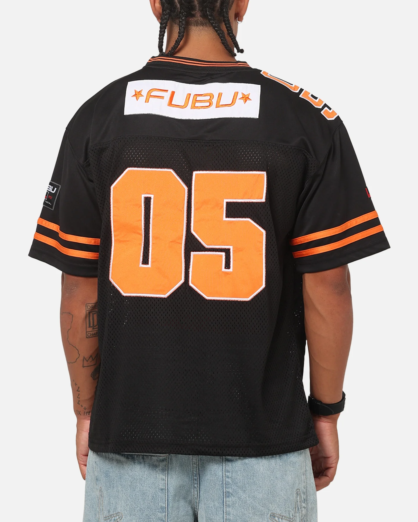 Fubu City Chicago Jersey Black/Orange - Image 2
