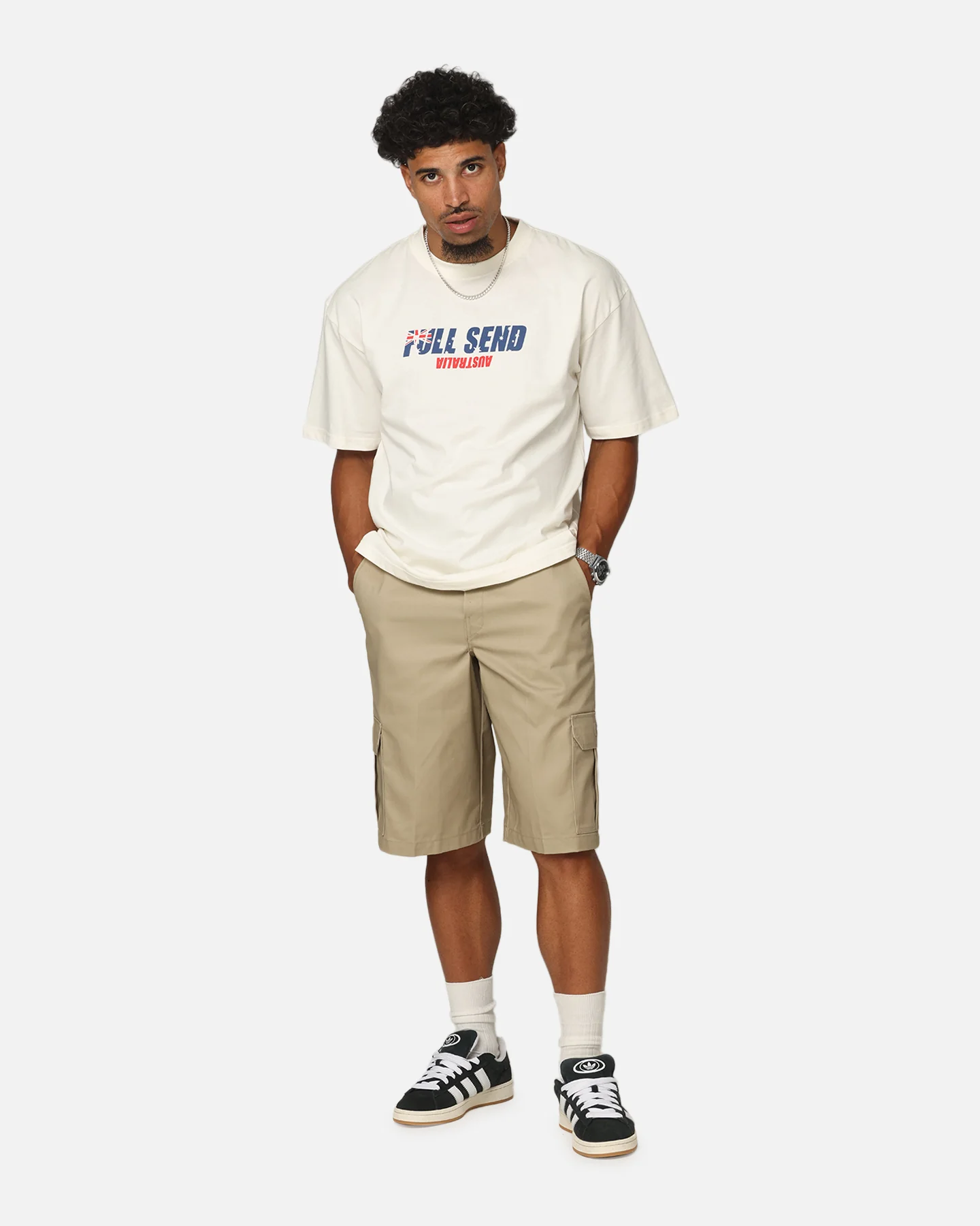 Full Send Aussie Send T-Shirt Off White - Image 2
