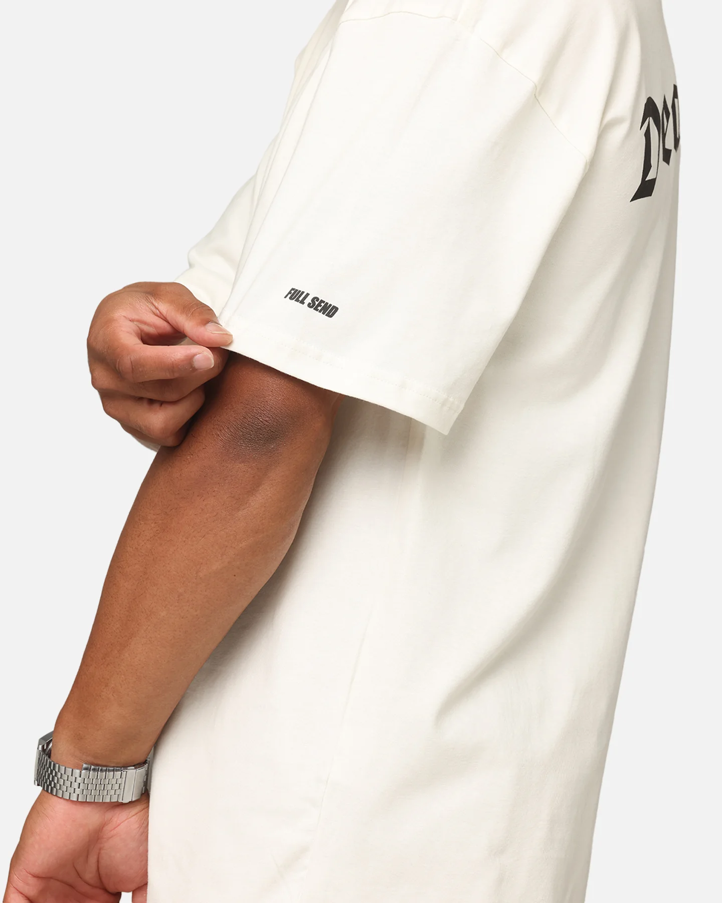 Full Send Full Death T-Shirt Off White - Image 7