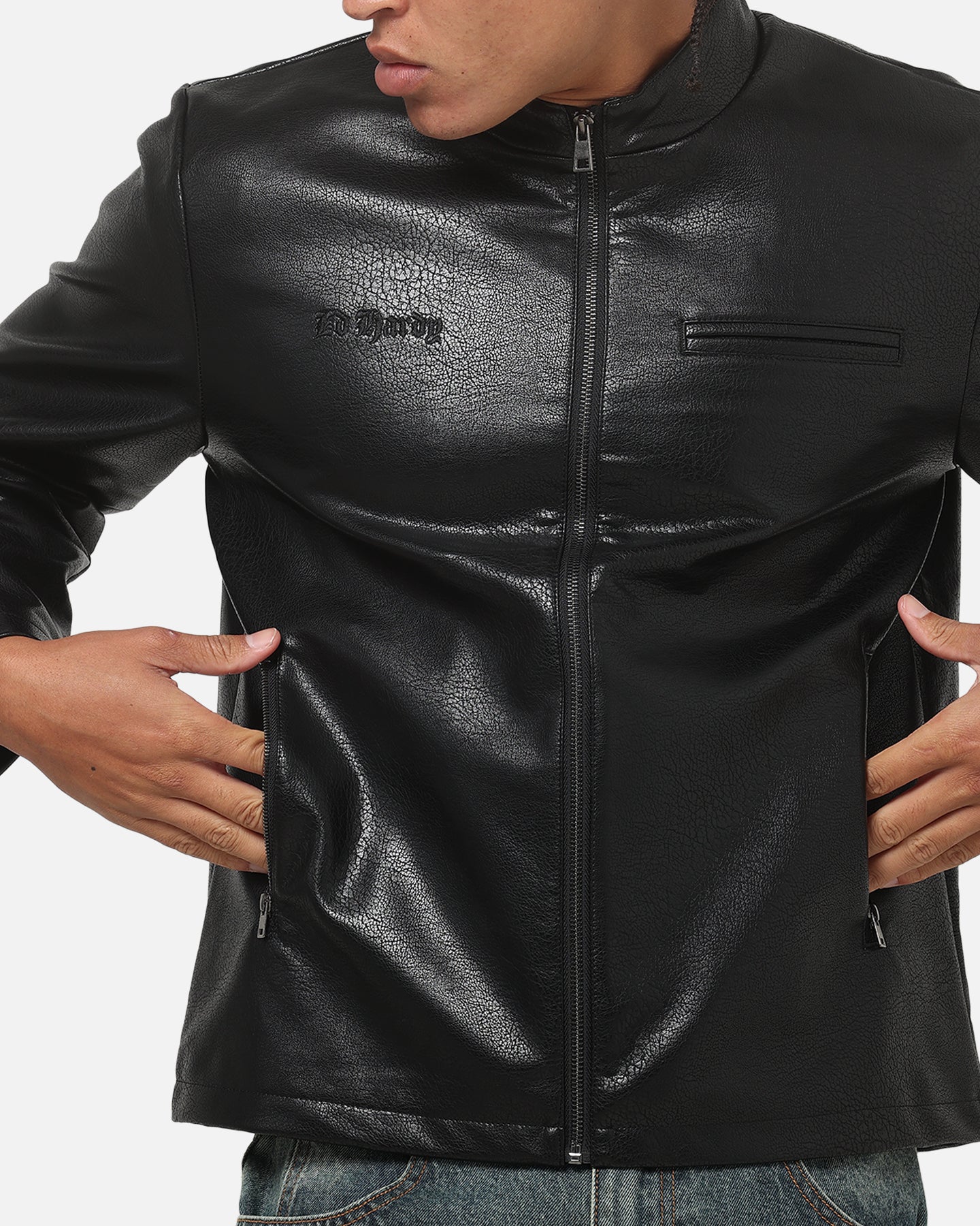 Ed Hardy Fury Biker Jacket Black - Image 8