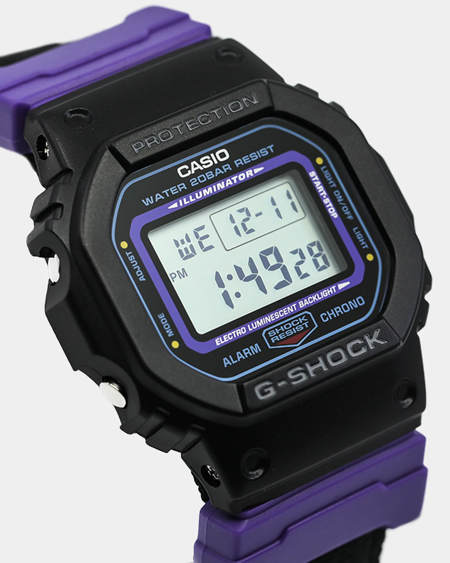 G Shock DW-5600TH Retro Replacement Band Series Black/Purple - Image 4