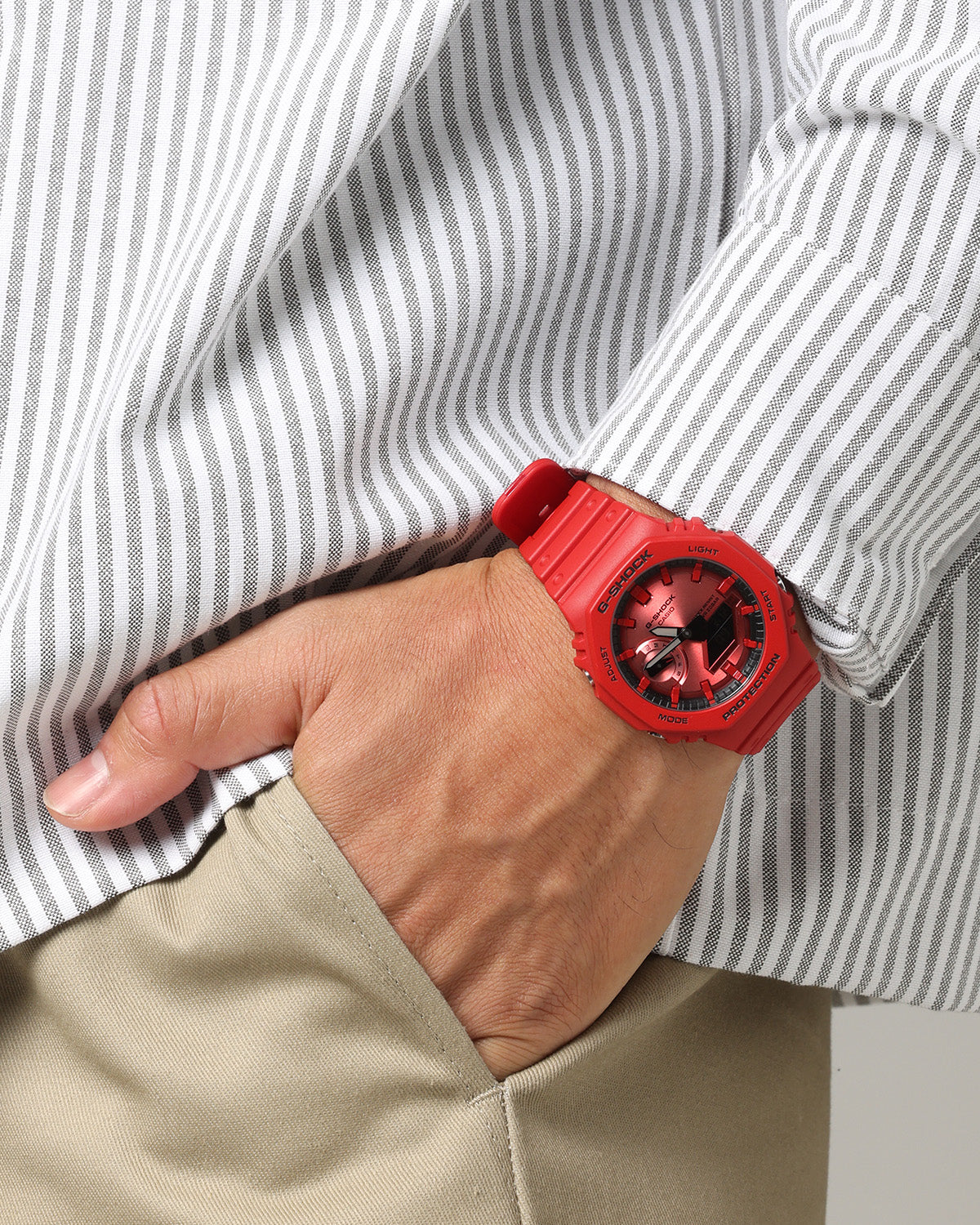 G Shock GA2100RRB-4A Watch Red/Red - Image 2