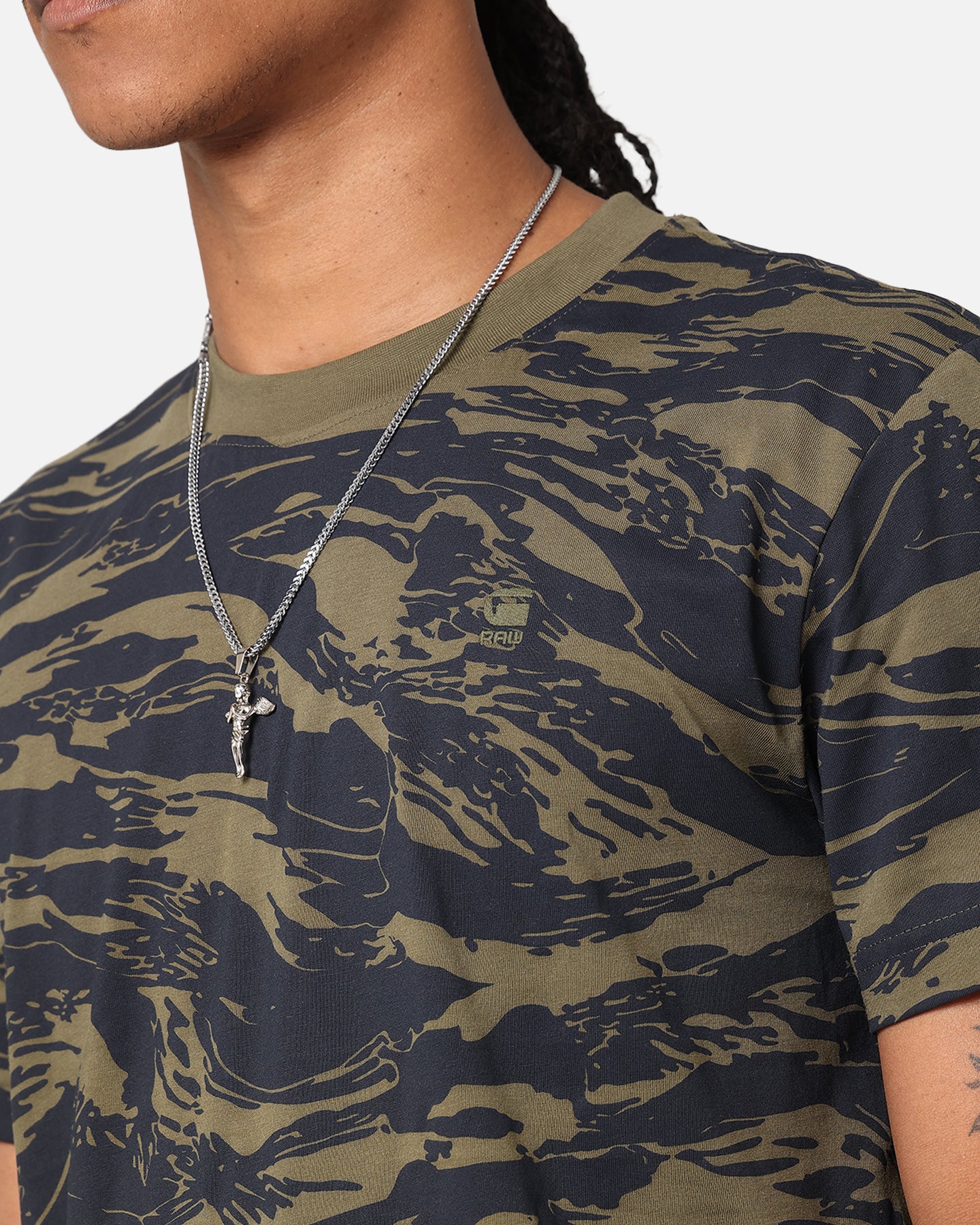 G-Star Tiger Camo T-Shirt Olive Camo - Image 6