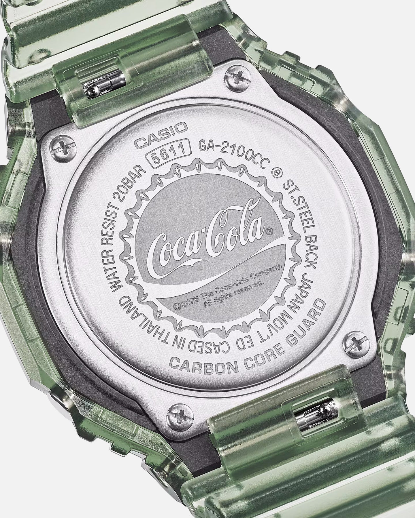G Shock X Coca-Cola® GA2100CC-3A Watch Green - Image 5