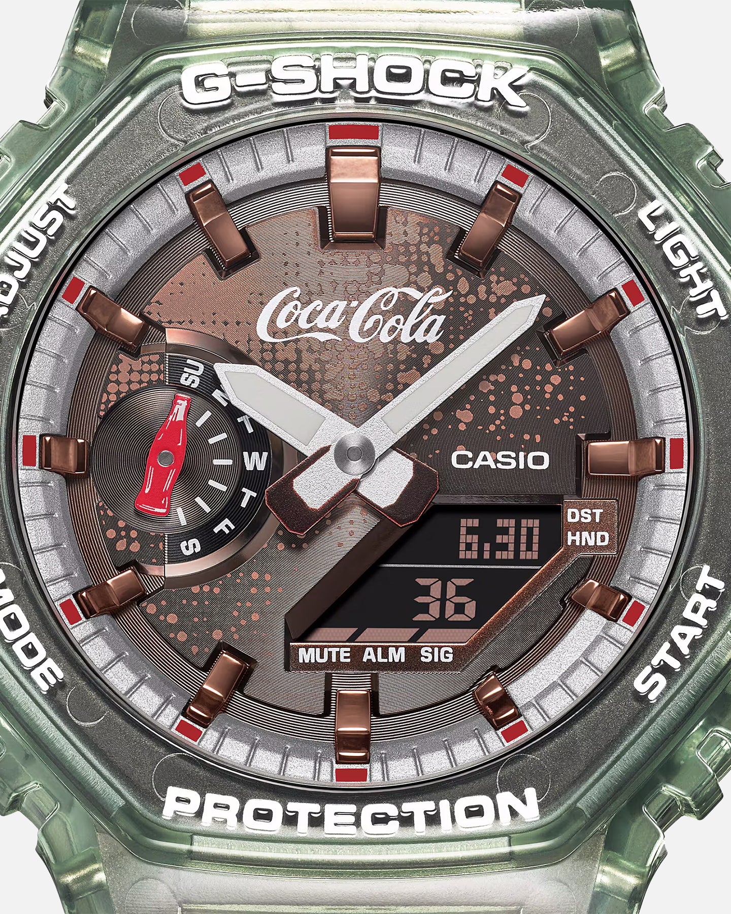 G Shock X Coca-Cola® GA2100CC-3A Watch Green - Image 7