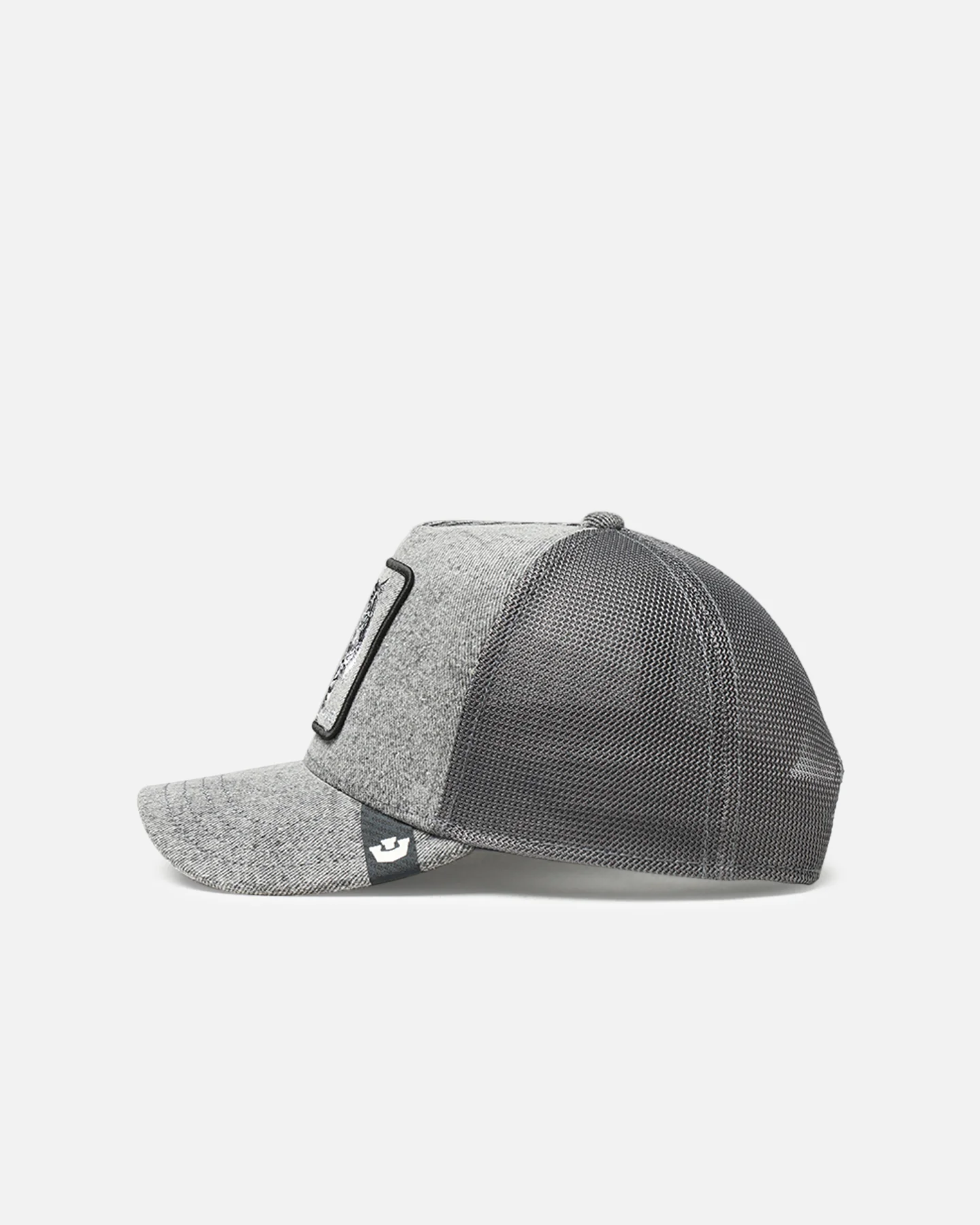 Goorin Bros Denim Savage Trucker Snapback Gray Denim - Image 4