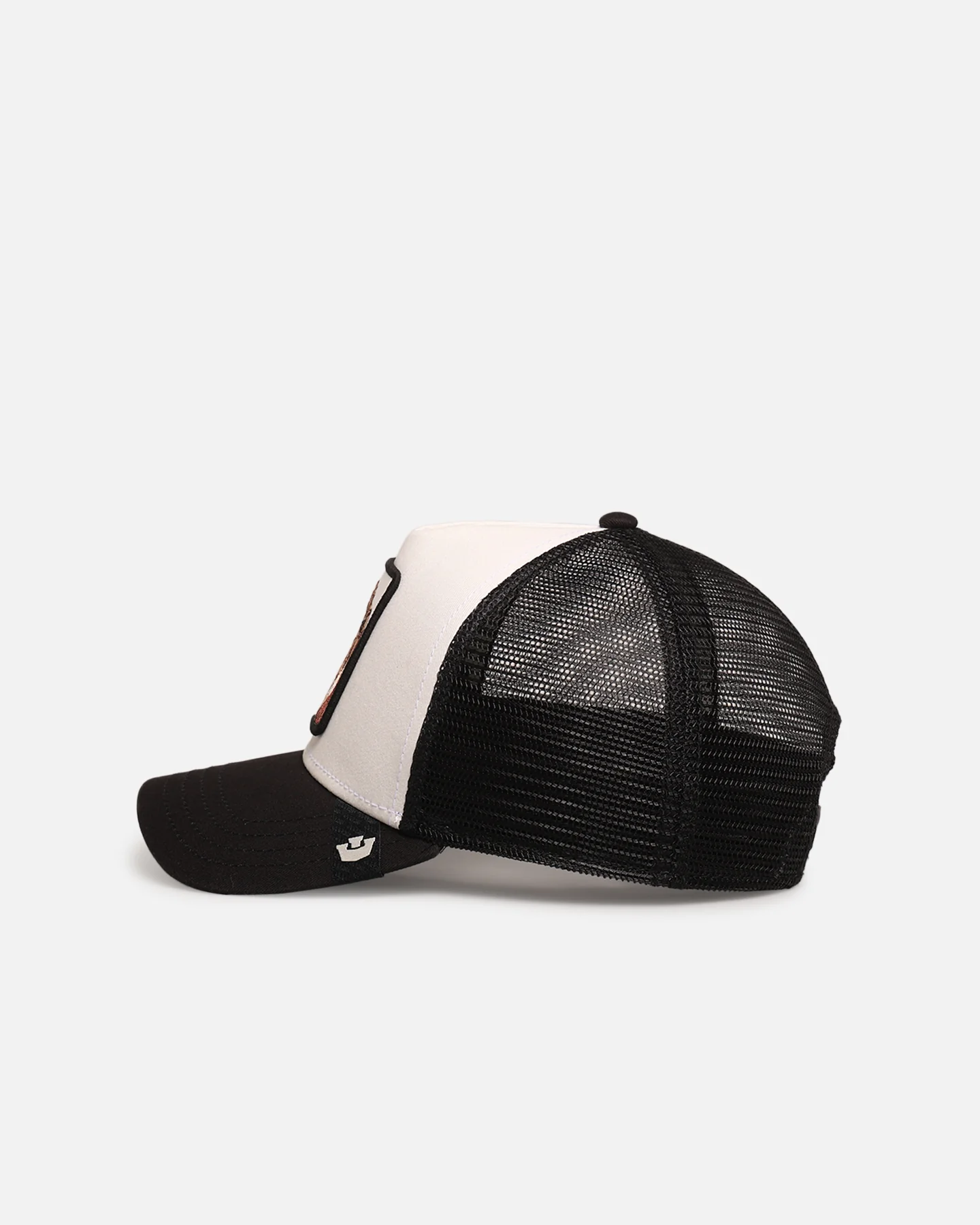 Goorin Bros The King Lion Trucker Snapback Off White/Black - Image 4